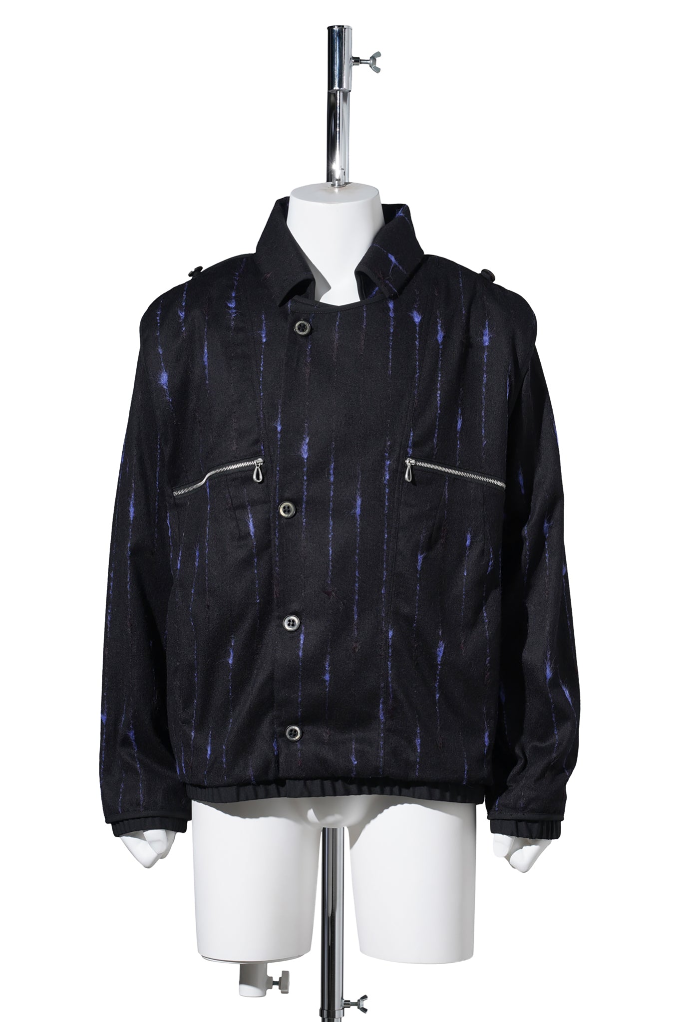 KOMLO JACKET / BLACK/ROYAL BLUE
