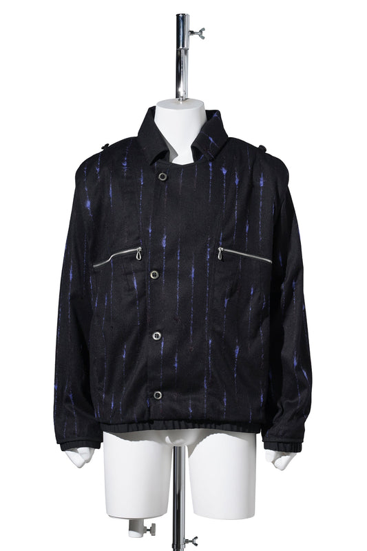 KOMLO JACKET / BLACK/ROYAL BLUE