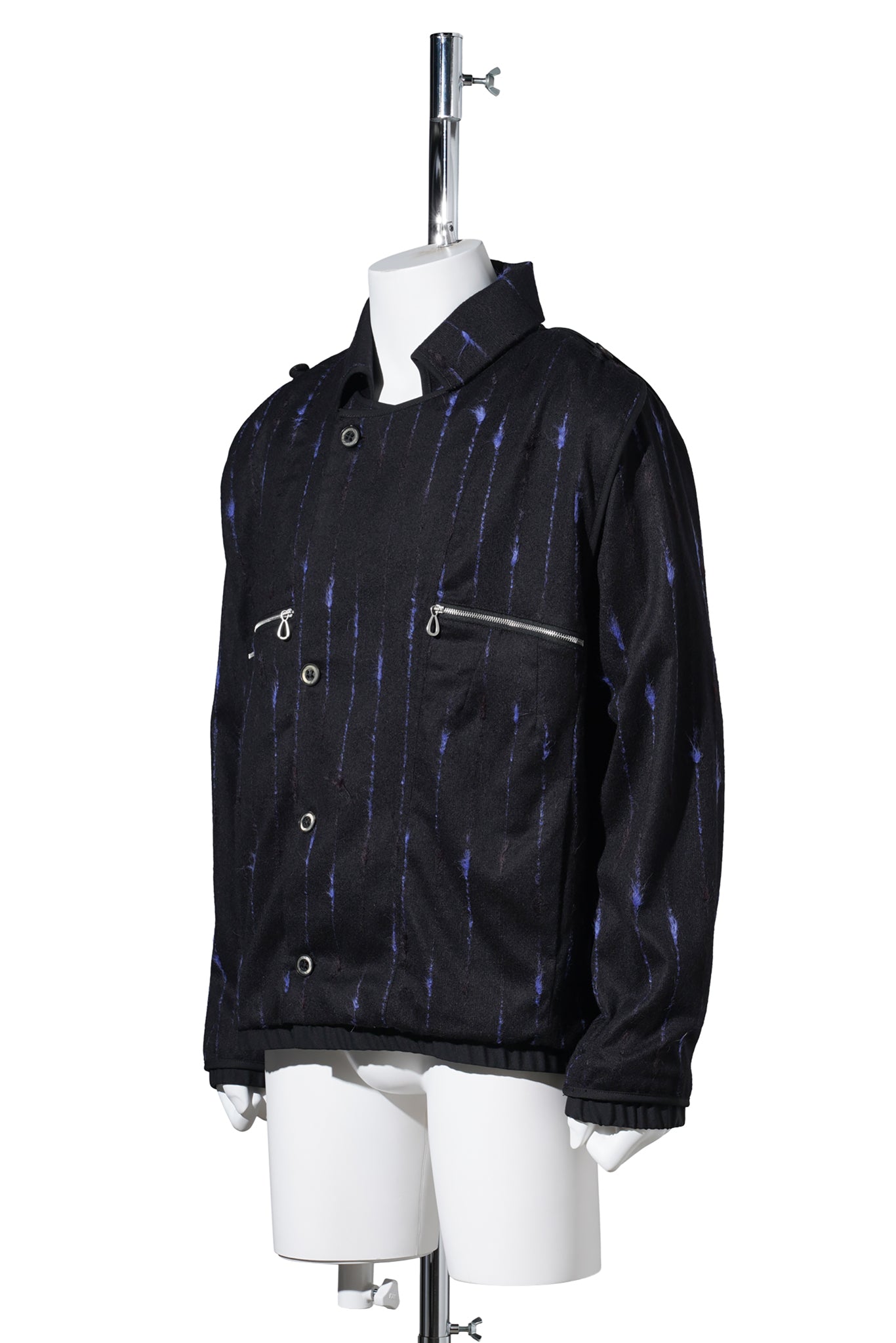 KOMLO JACKET / BLACK/ROYAL BLUE
