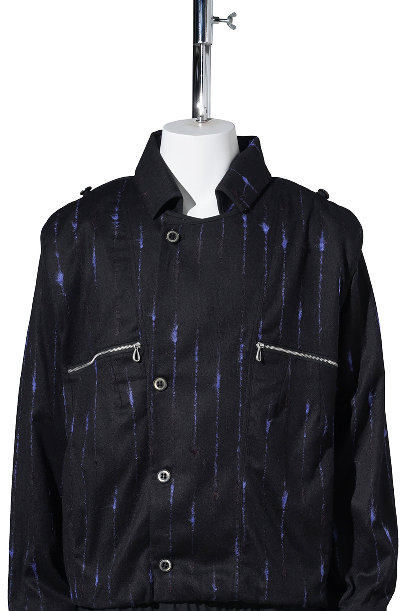 KOMLO JACKET / BLACK/ROYAL BLUE