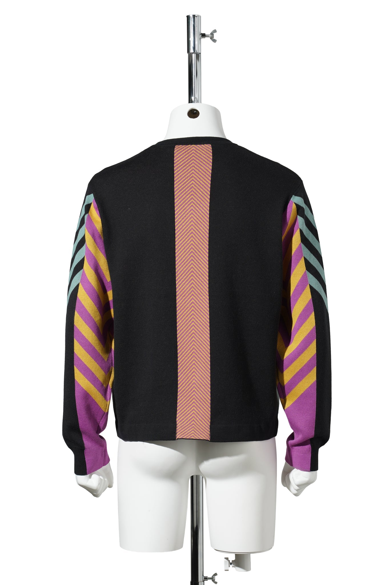 GIZI PANELLED JUMPER / BLACK/TURQUOISE/LILAC