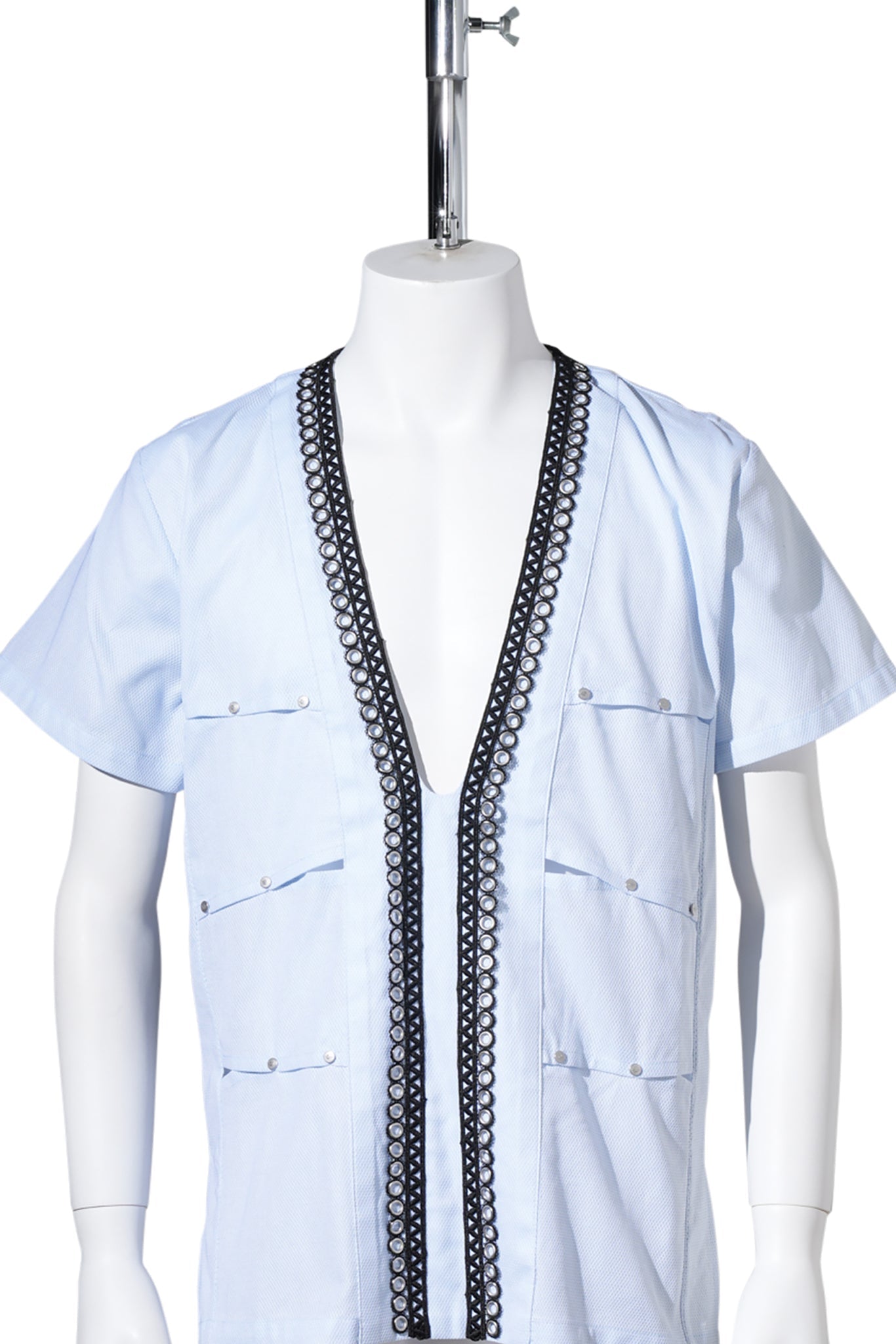 HATHA PANELLED SHIRT / PALE BLUE