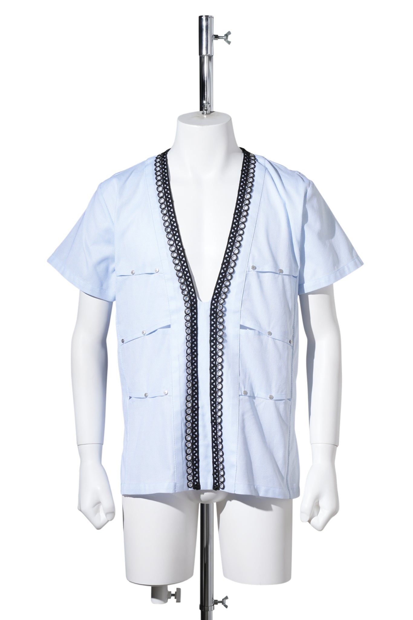HATHA PANELLED SHIRT / PALE BLUE