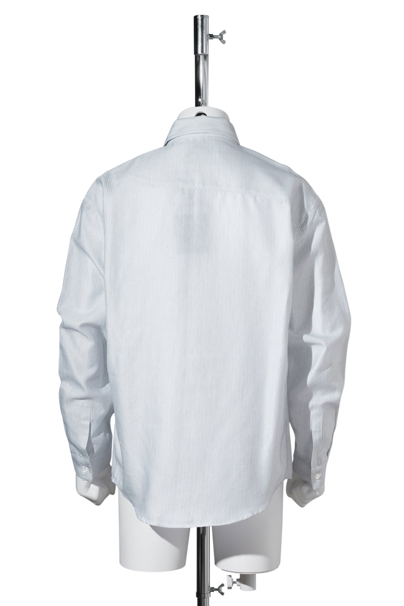 VECA PANELLED SHIRT / WHITE & NAVY