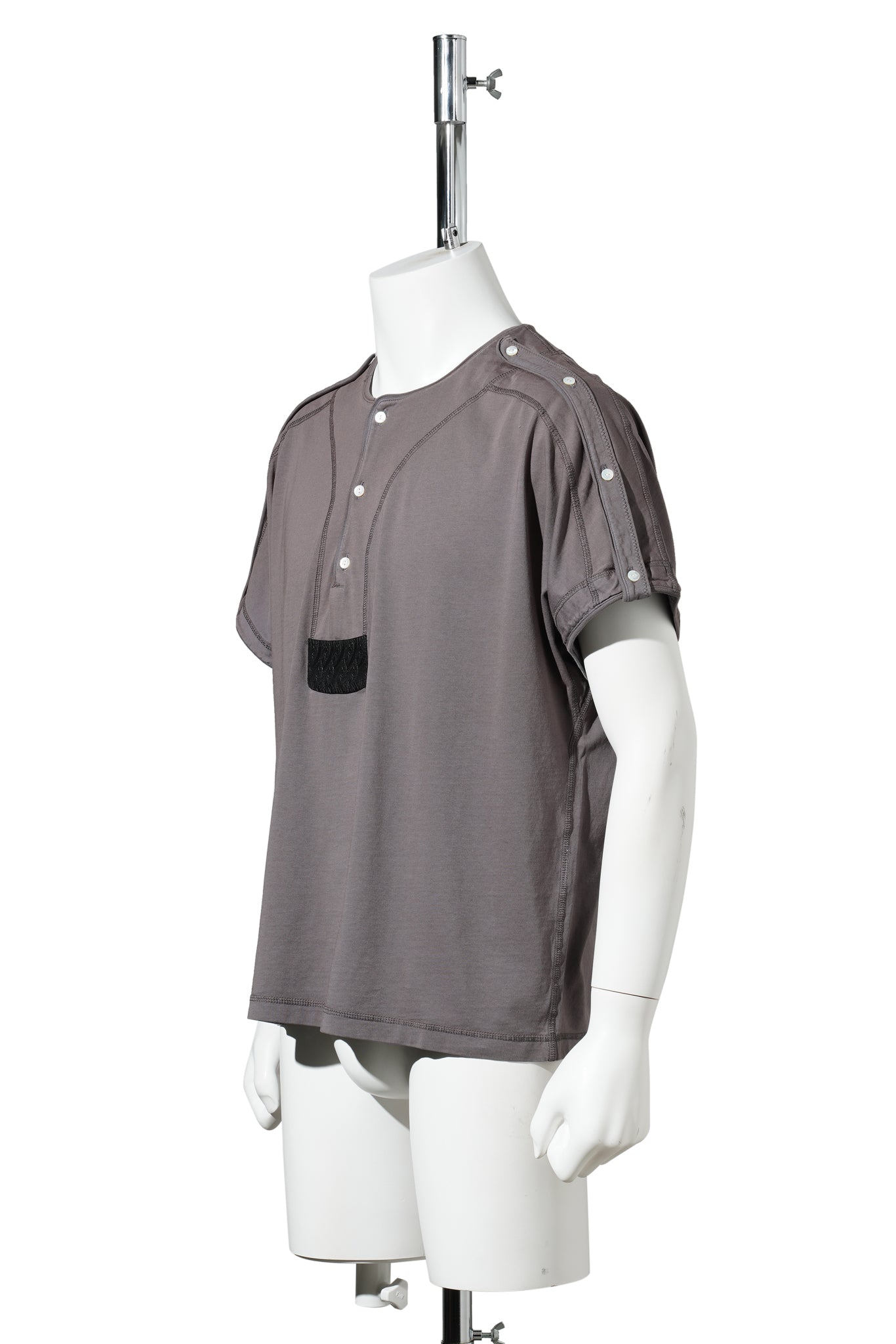 SARGO SHORT SLEEVE HENLEY / IRIS