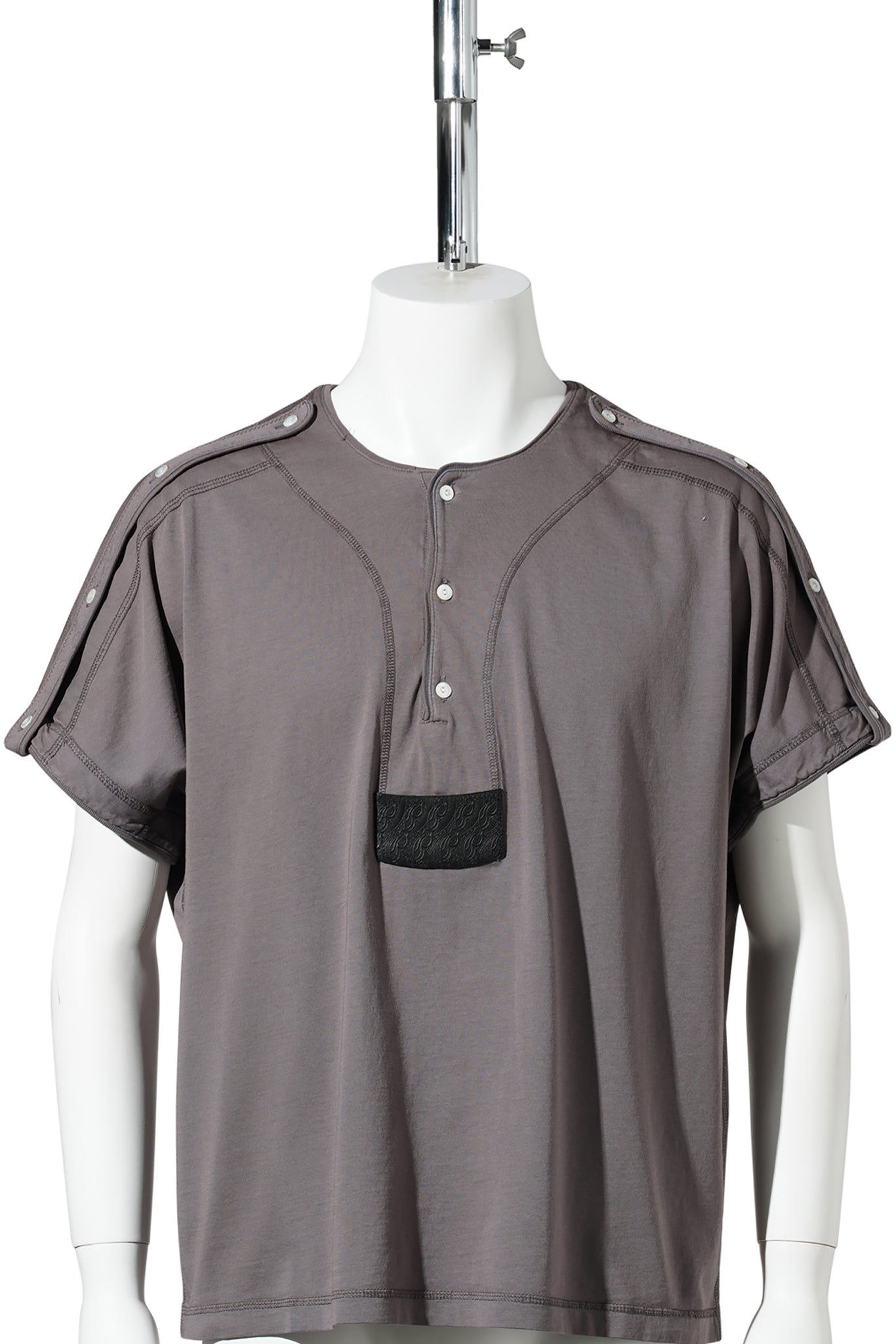 SARGO SHORT SLEEVE HENLEY / IRIS