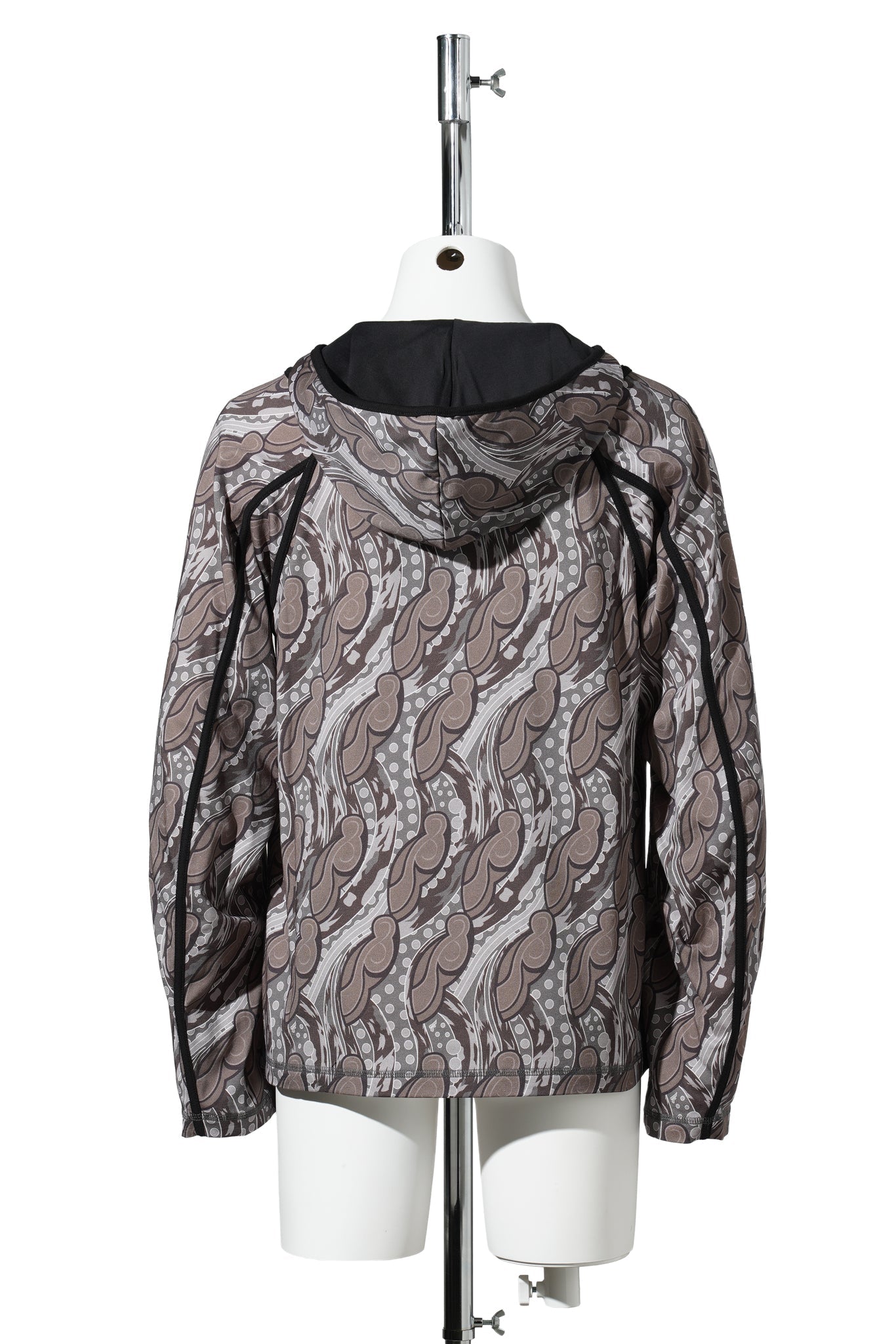 GIZI HOODED TOP / IRON/BLACK