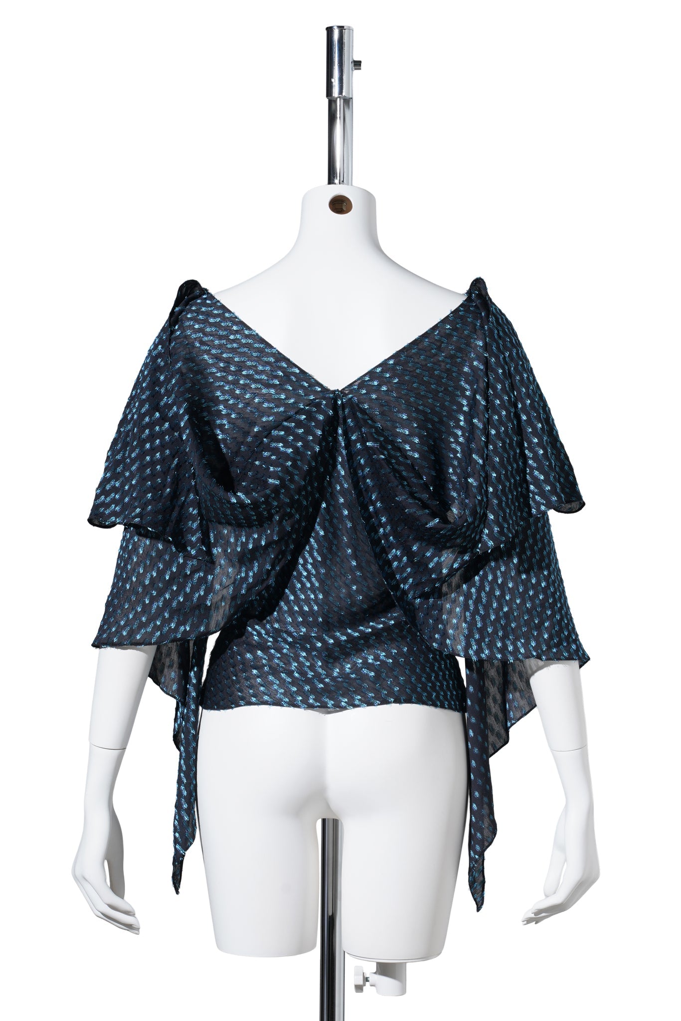 PLEXUS BLOUSE / OBSIDIAN BLACK/MOSAIC BLUE