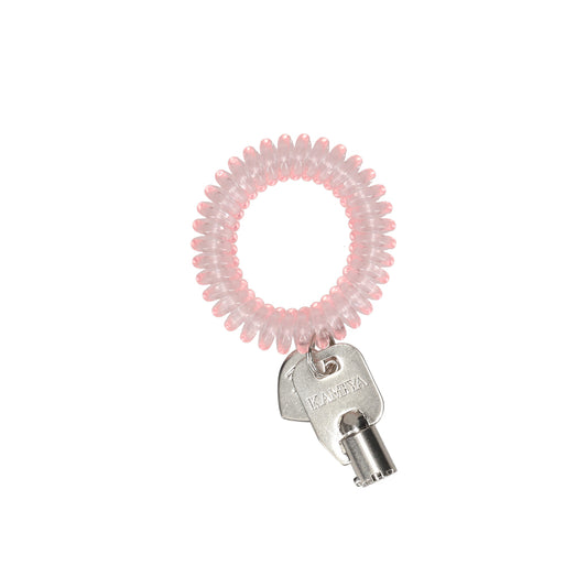 KEY CHARM BRACELET / PINK