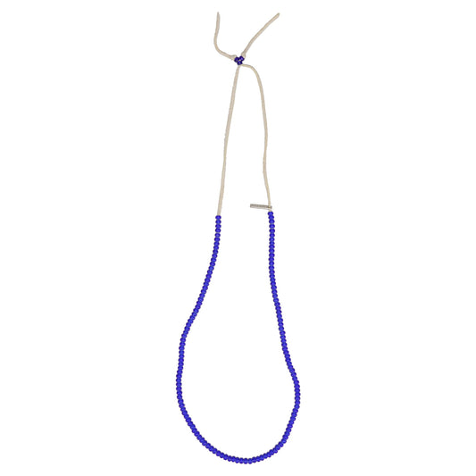 GLASS BEADED NECKLACE / BLUE