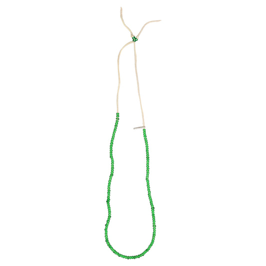 GLASS BEADED NECKLACE / GREEN
