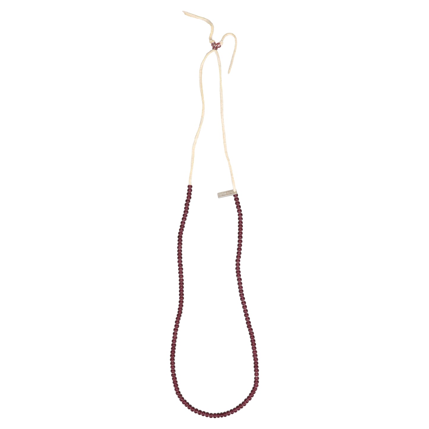 GLASS BEADED NECKLACE / PURPLE