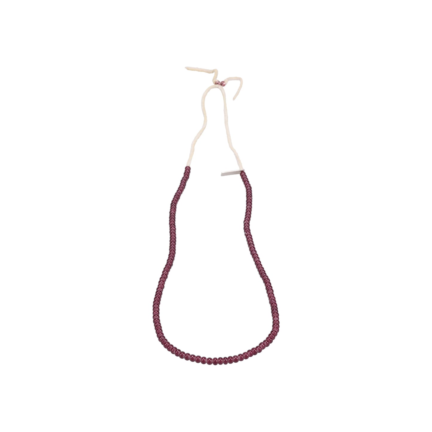 GLASS BEADED NECKLACE / PURPLE