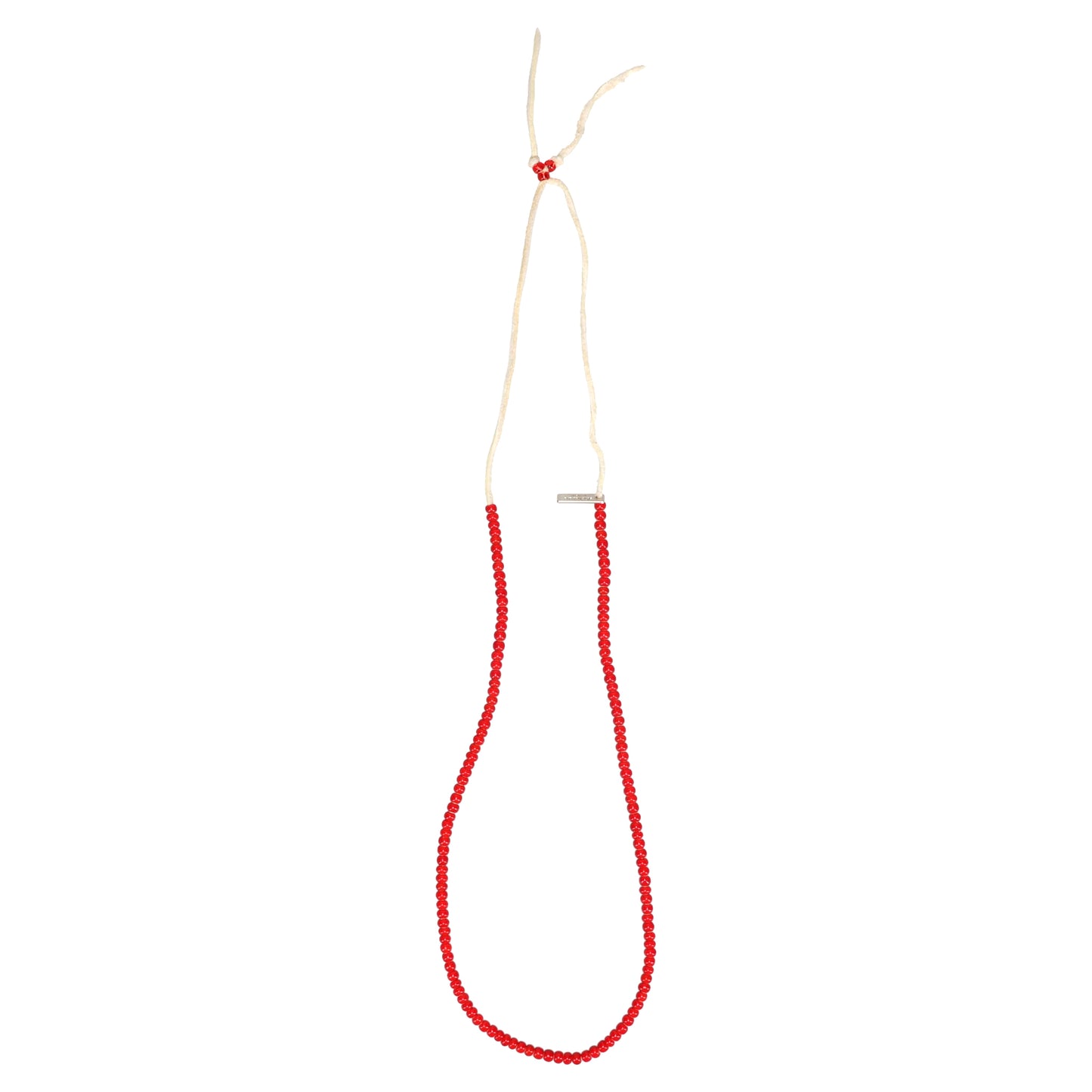 GLASS BEADED NECKLACE / RED