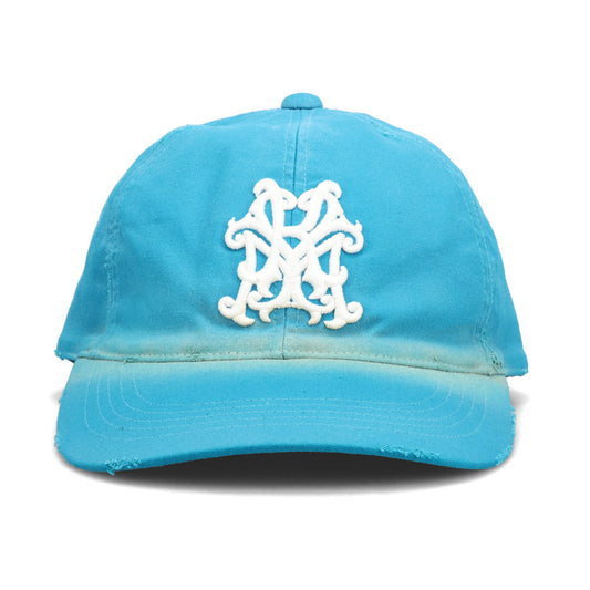CA4LA × KAMIYA “KMY” DISTRESSED CAP / BLUE