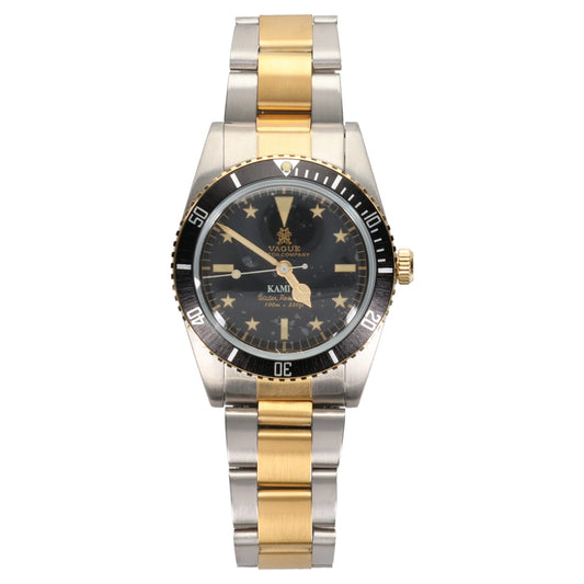 VAGUE WATCH CO. × KAMIYA DIVER'S WATCH COMBINATION / GOLD