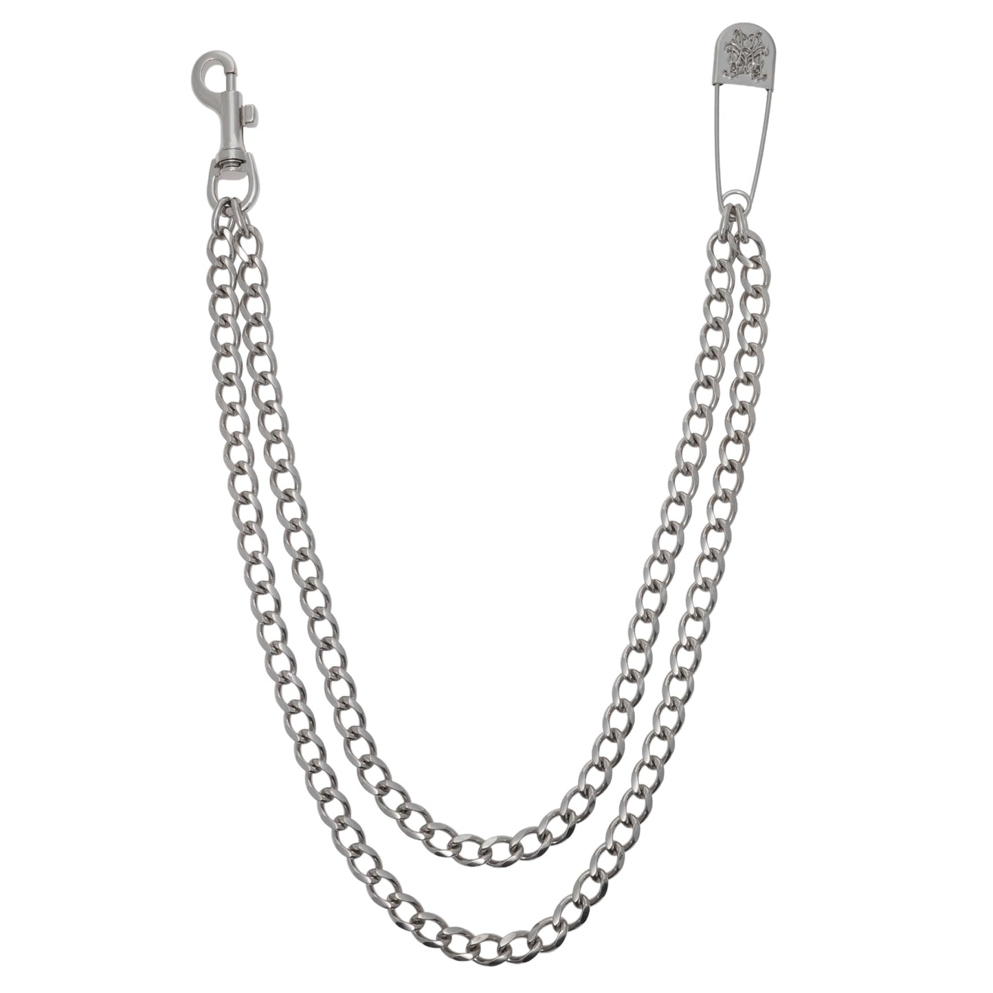 KMY DOUBLE WALLET CHAIN / SILVER
