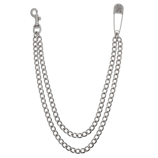KMY DOUBLE WALLET CHAIN / SILVER