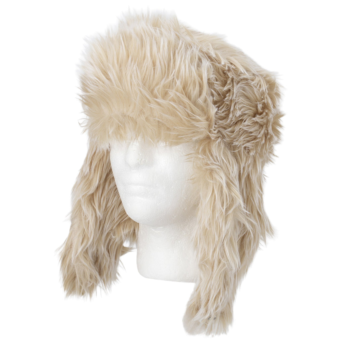 KAMIYA × CA4LA FAUX FUR TRAPPER HAT / BEIGE