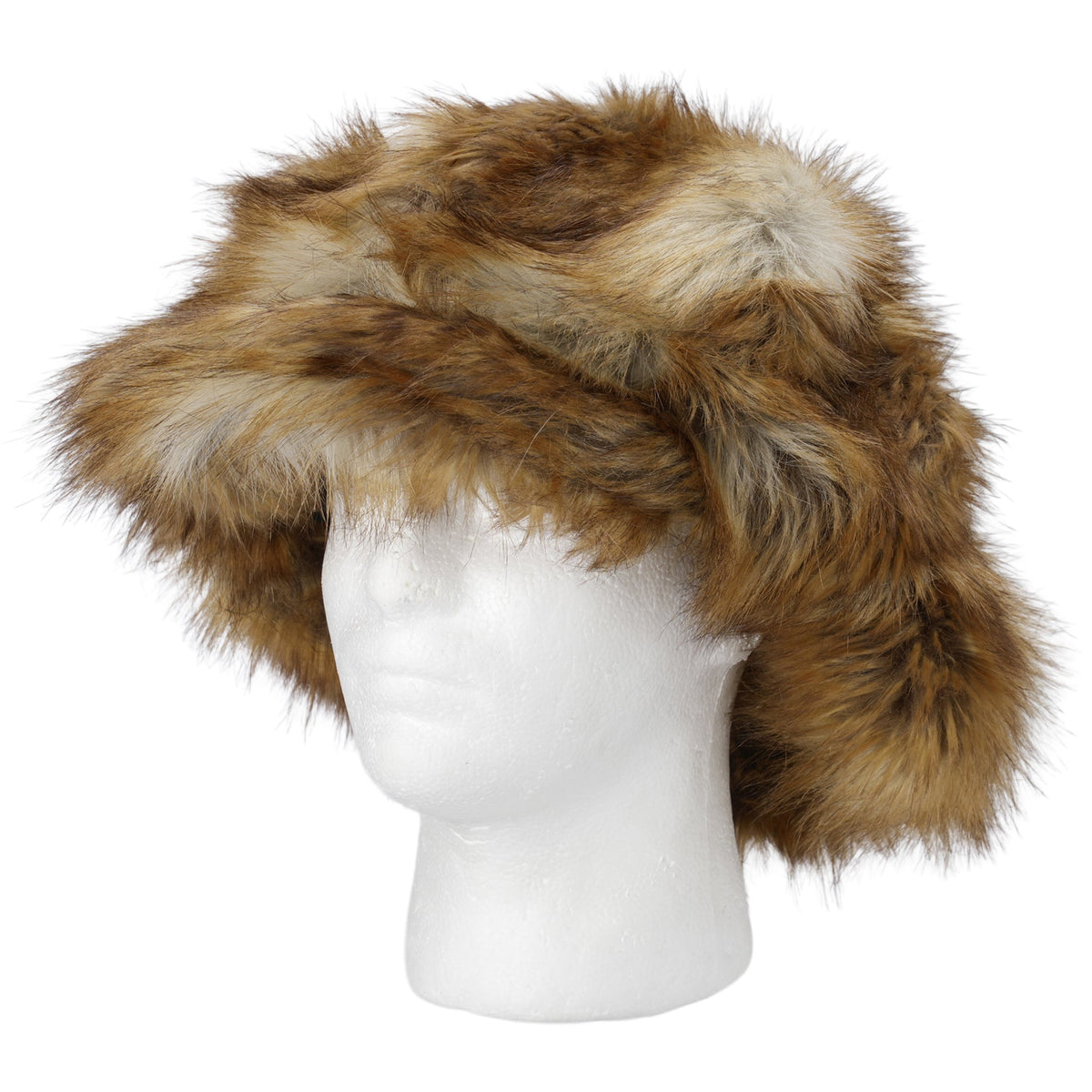 KAMIYA × CA4LA FAUX FUR NEWSBOY CAP / BROWN