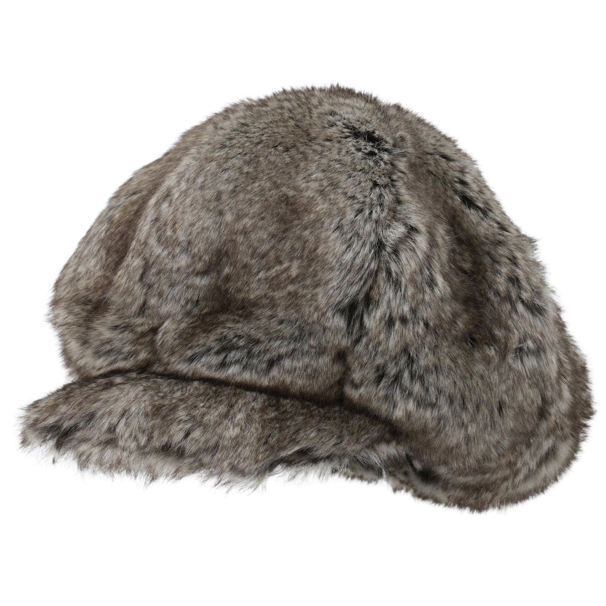 KAMIYA × CA4LA FAUX FUR NEWSBOY CAP / GRAY
