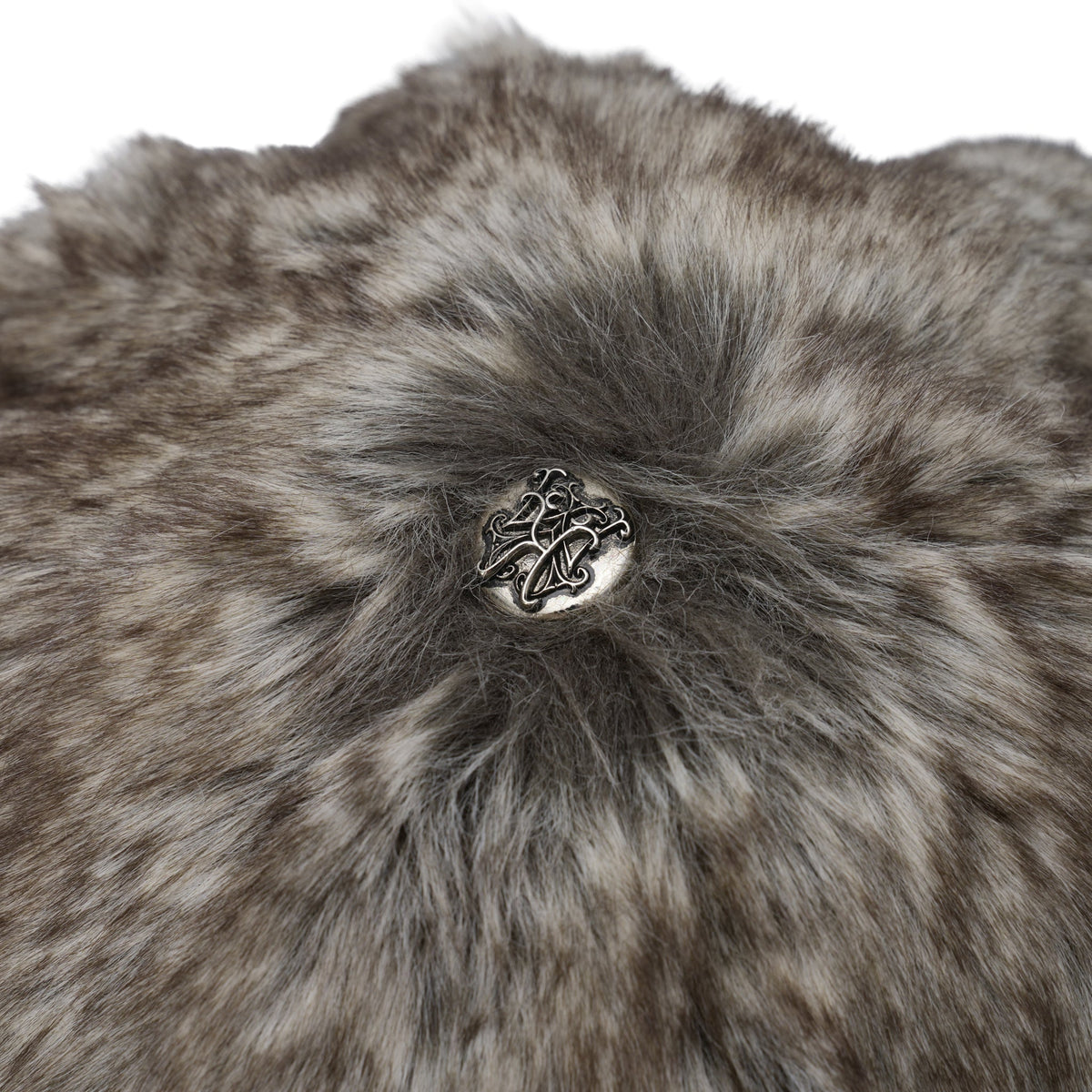 KAMIYA × CA4LA FAUX FUR NEWSBOY CAP / GRAY