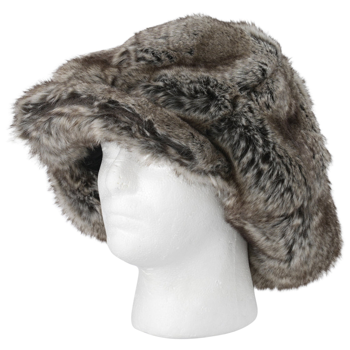 KAMIYA × CA4LA FAUX FUR NEWSBOY CAP / GRAY
