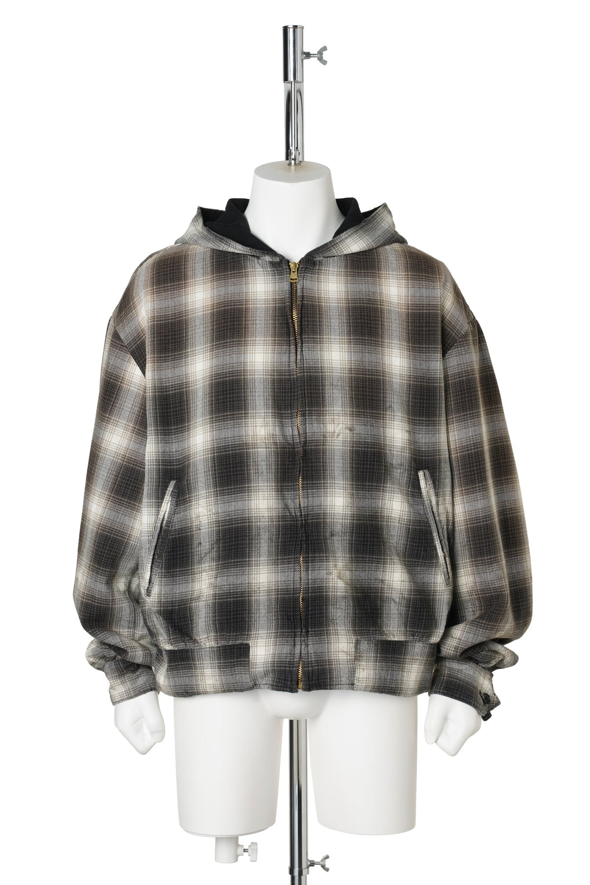 OG CHECK SUN-FADED BLOUSON / BLACK