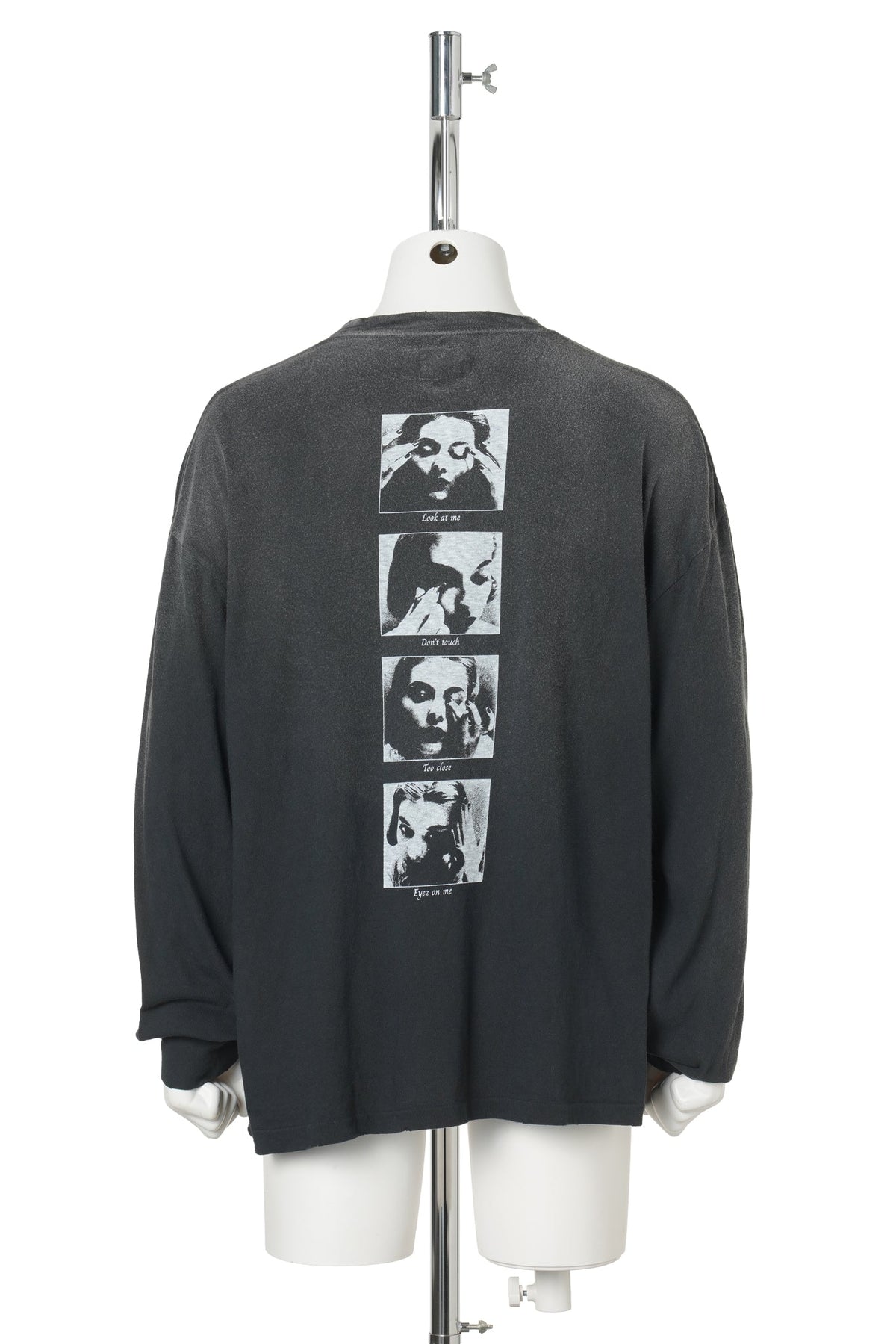 DISTORTED GIRL L/S TEE / BLACK