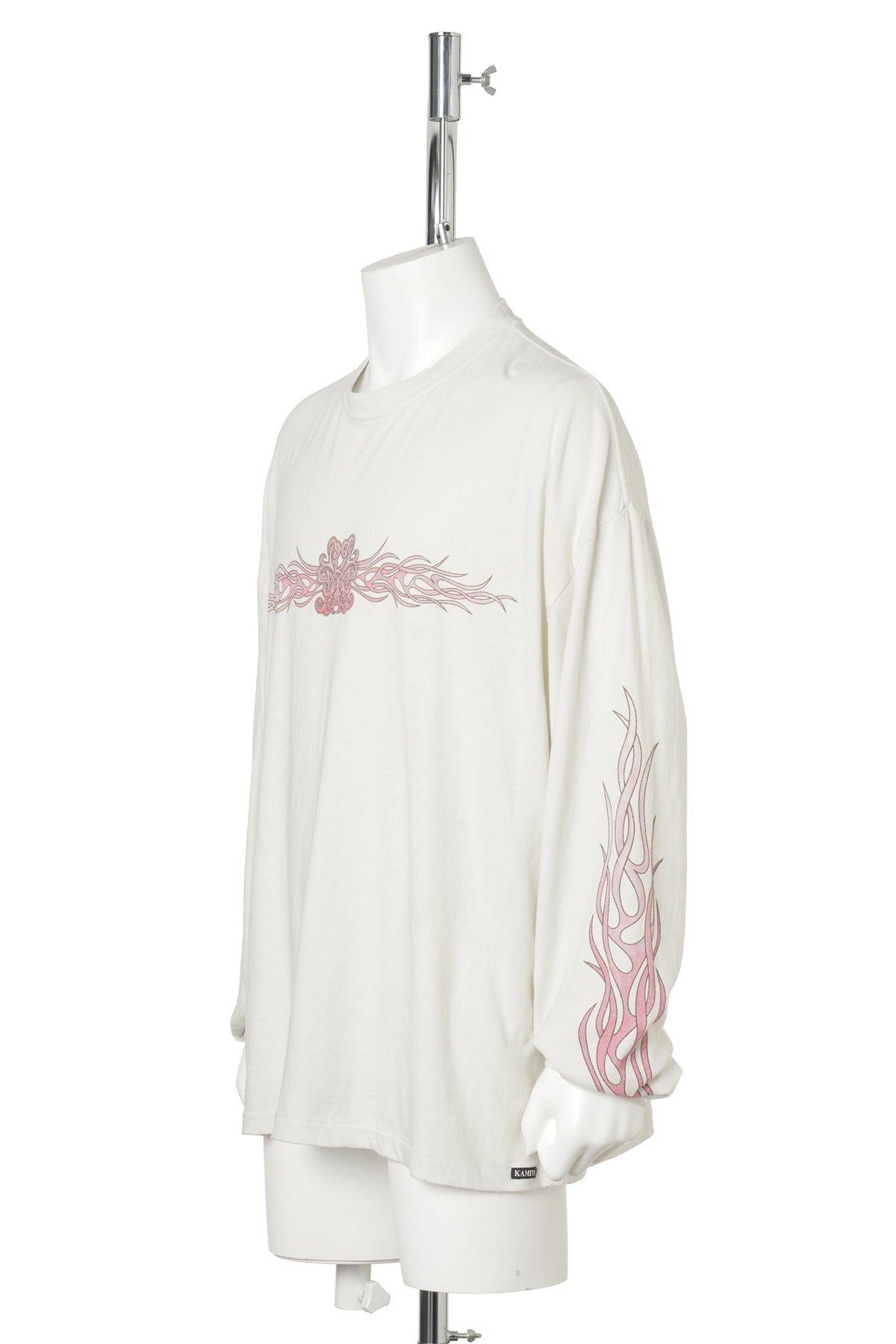 FLAME KMY L/S TEE / WHITE