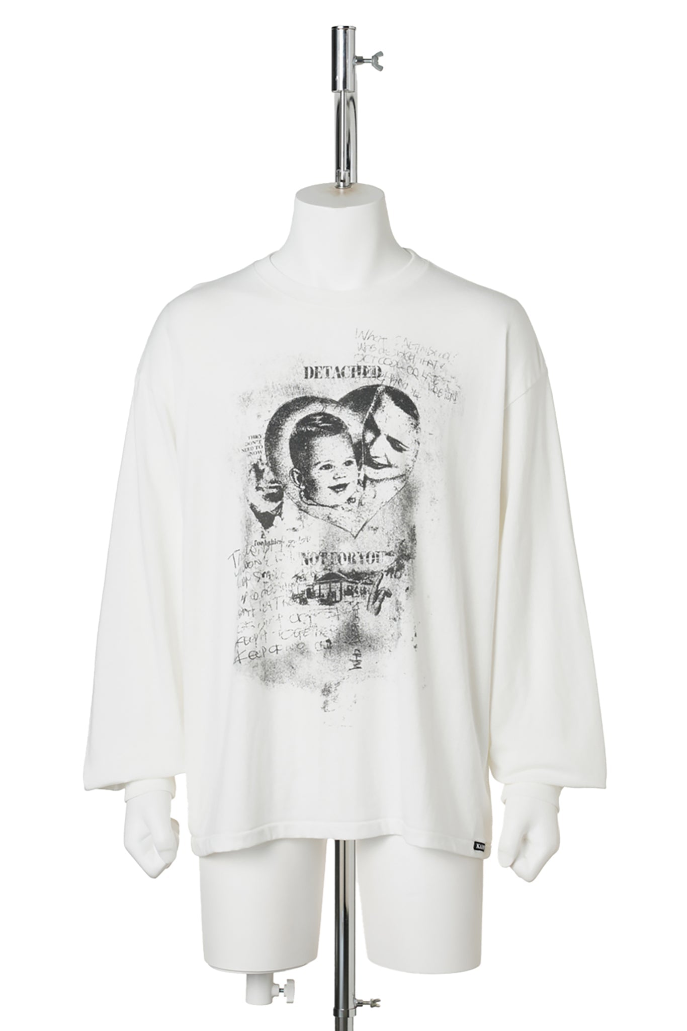DETACHEDL/S TEE T/C / WHITE