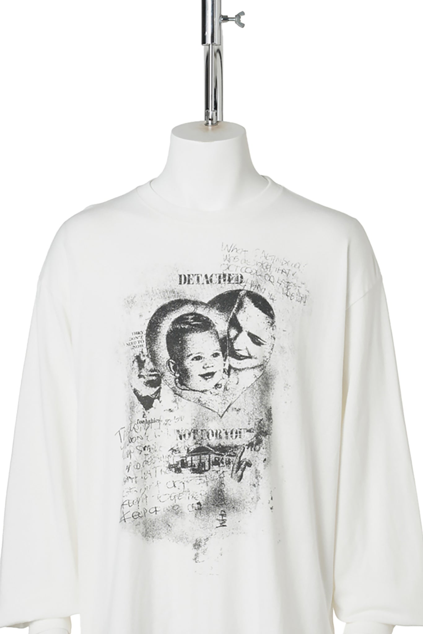 DETACHEDL/S TEE T/C / WHITE