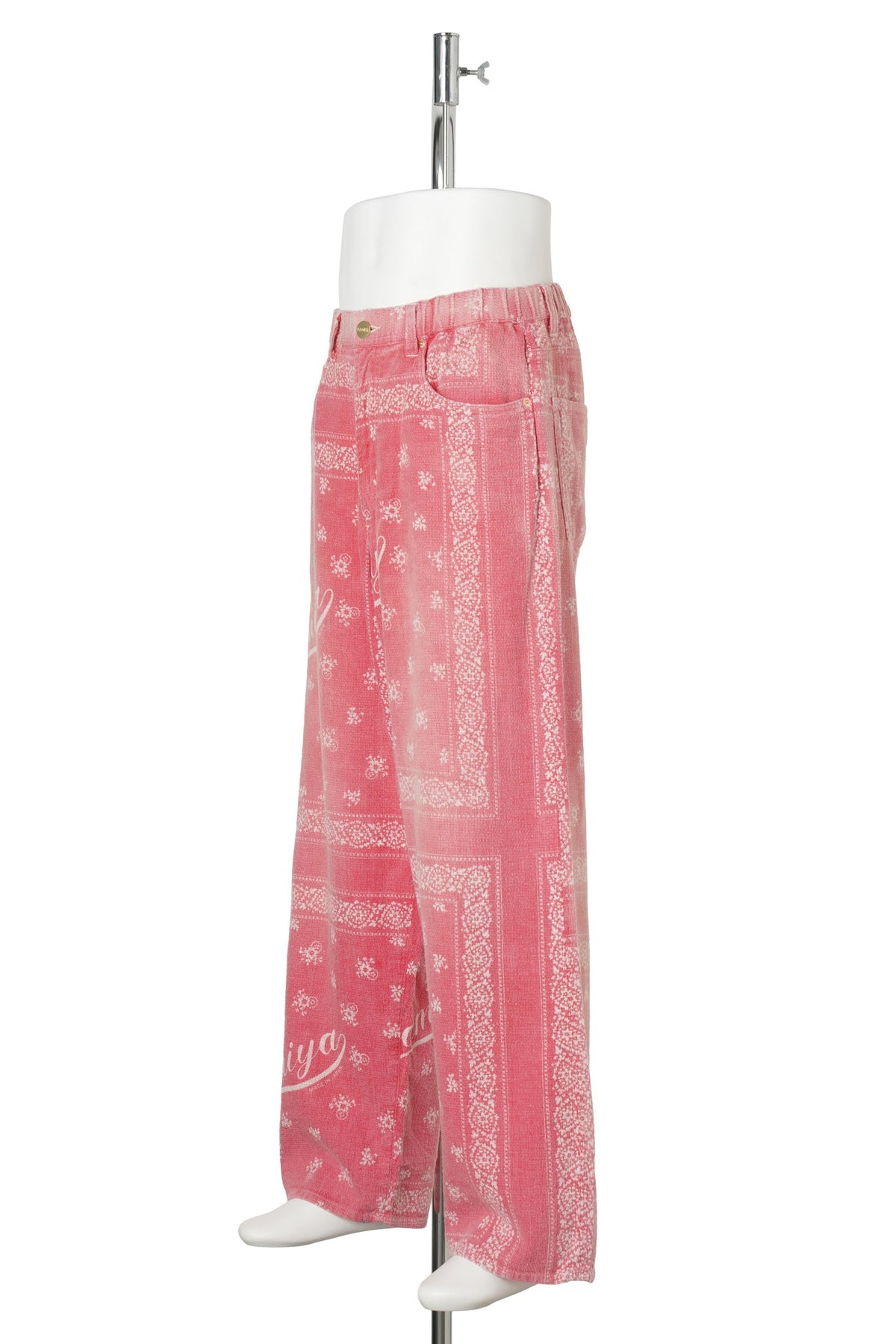 OG BANDANA DISCHARGE EASY PANTS / RED