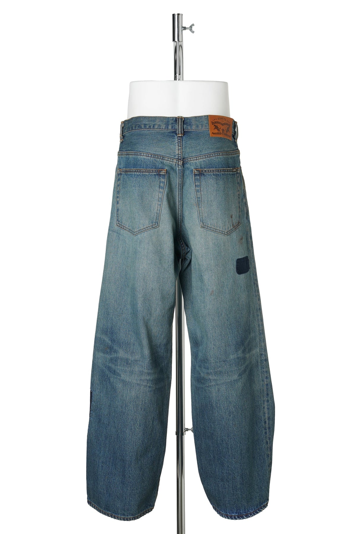 REPAIRED BAGGY JEANS / INDIGO