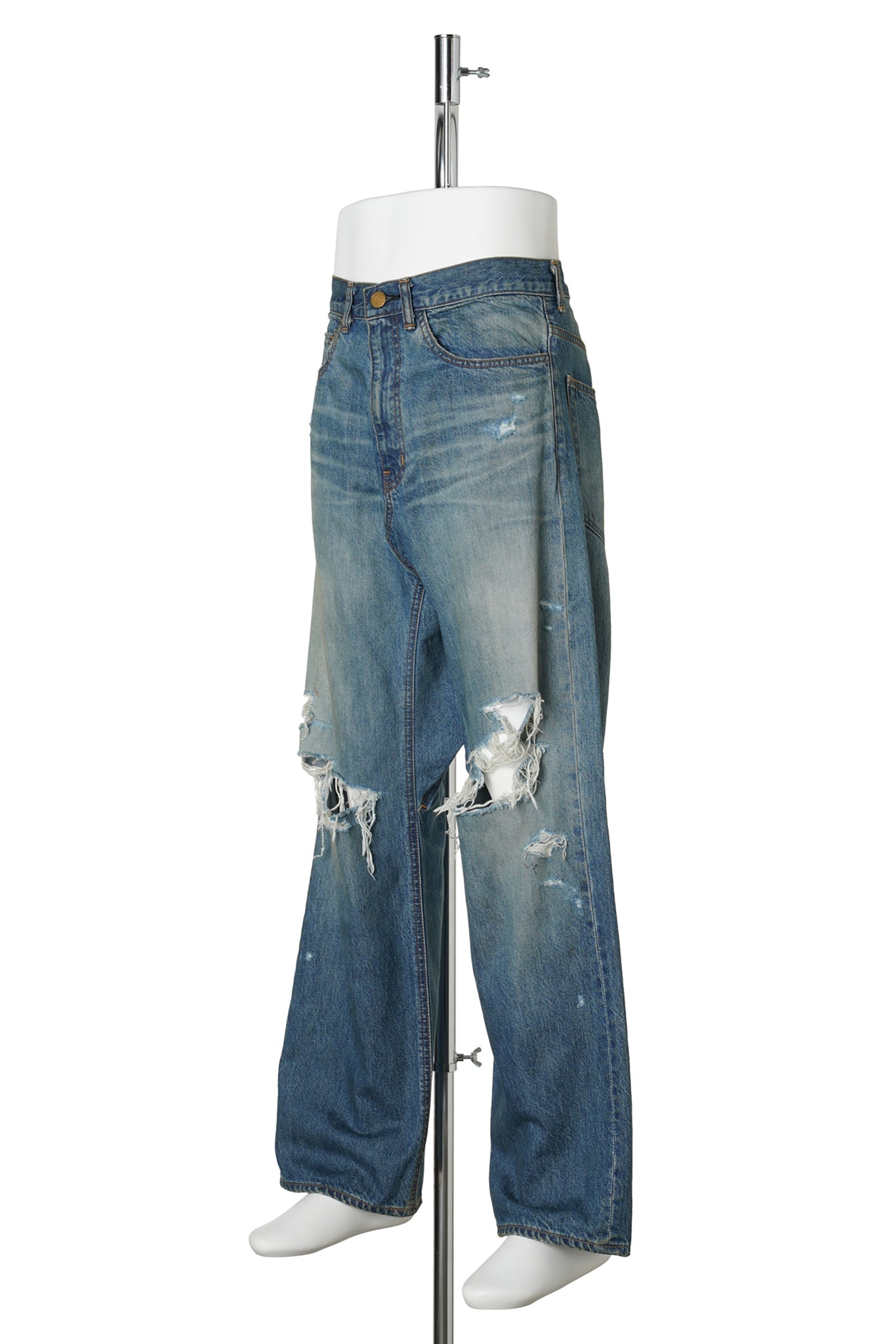 DISTRESSED SAROUEL JEANS / INDIGO