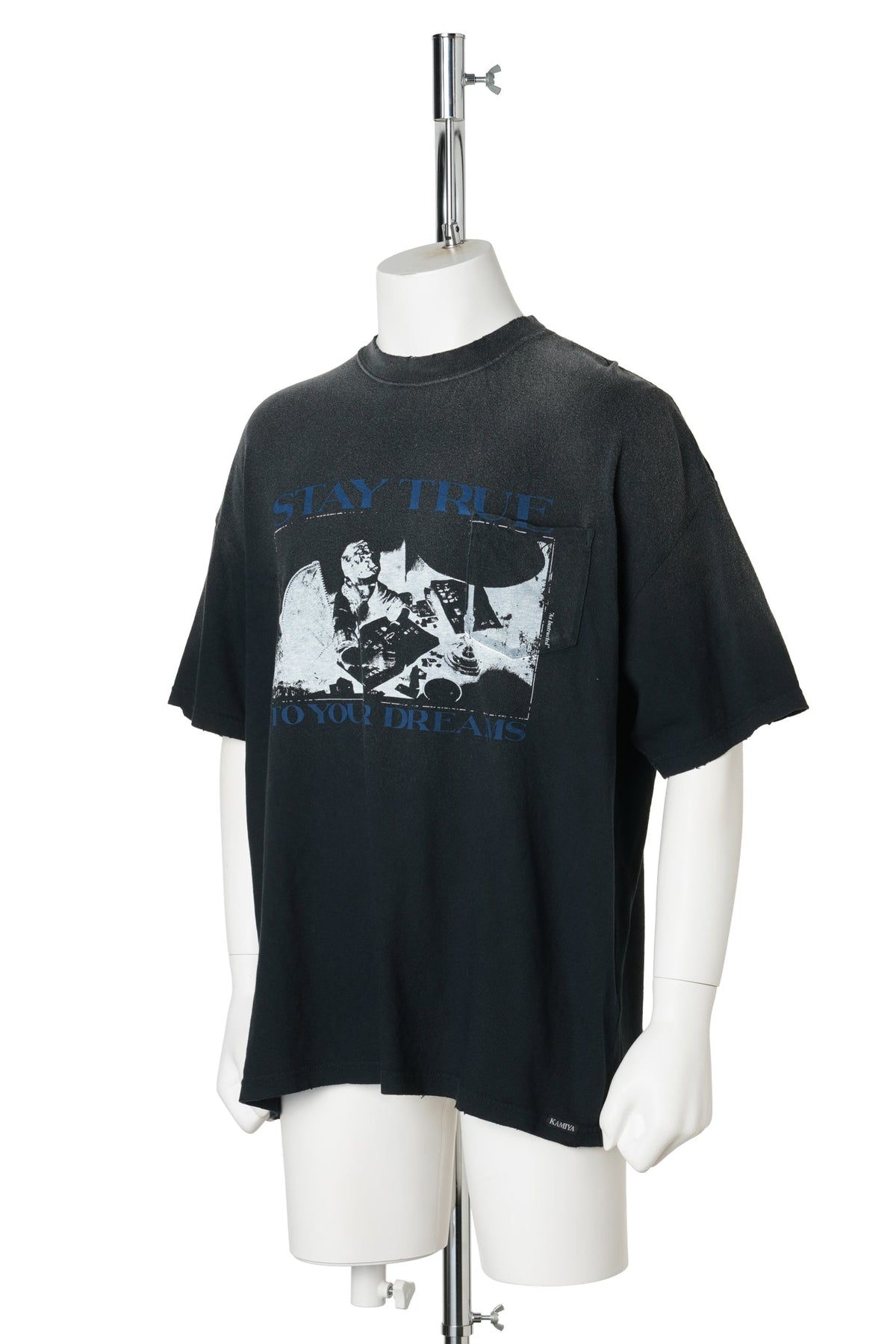 STAY TRUE TO YOUR DREAM POCKET TEE / BLACK