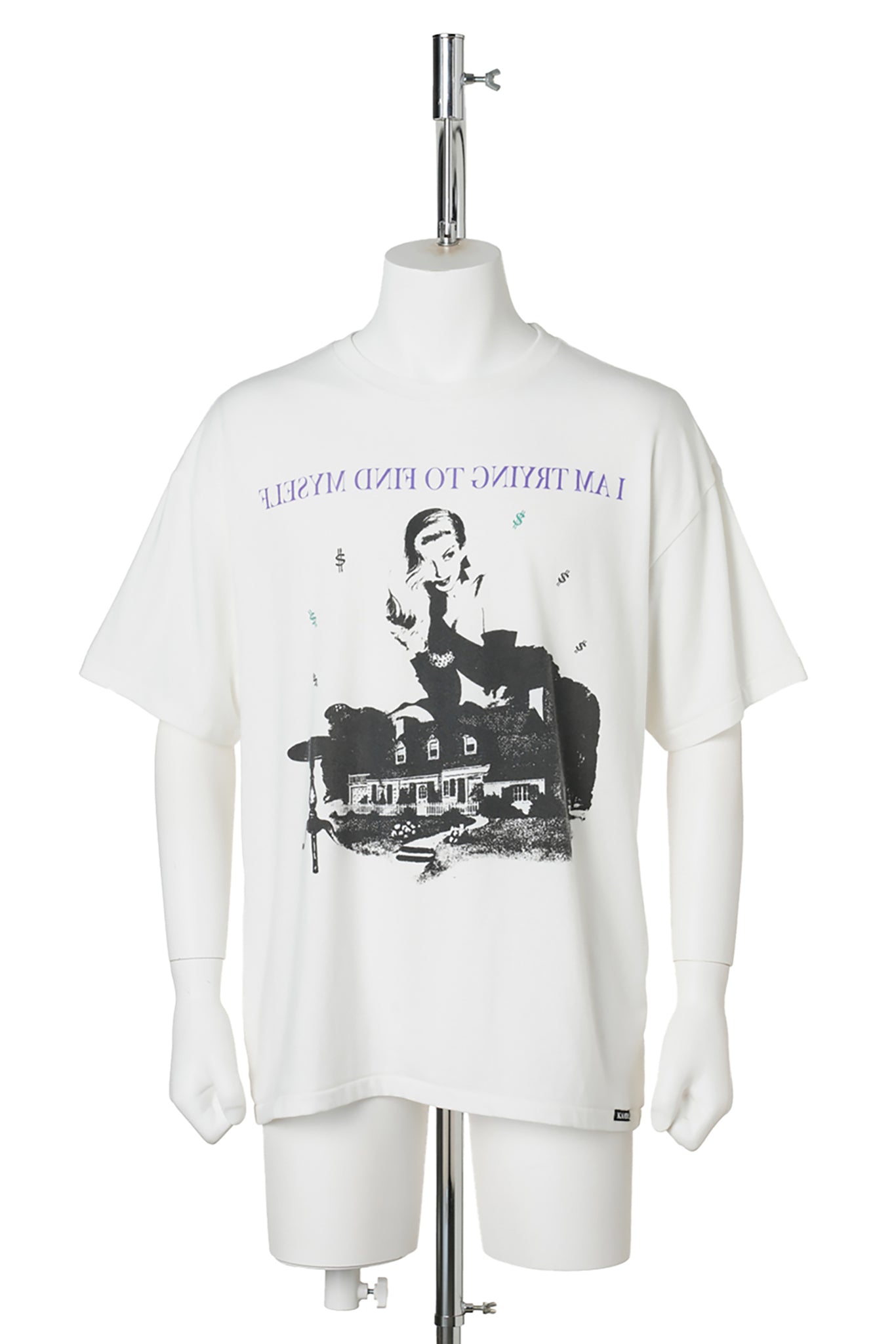 I AM TRYING TO FIND MYSELFTEE T/C / WHITE