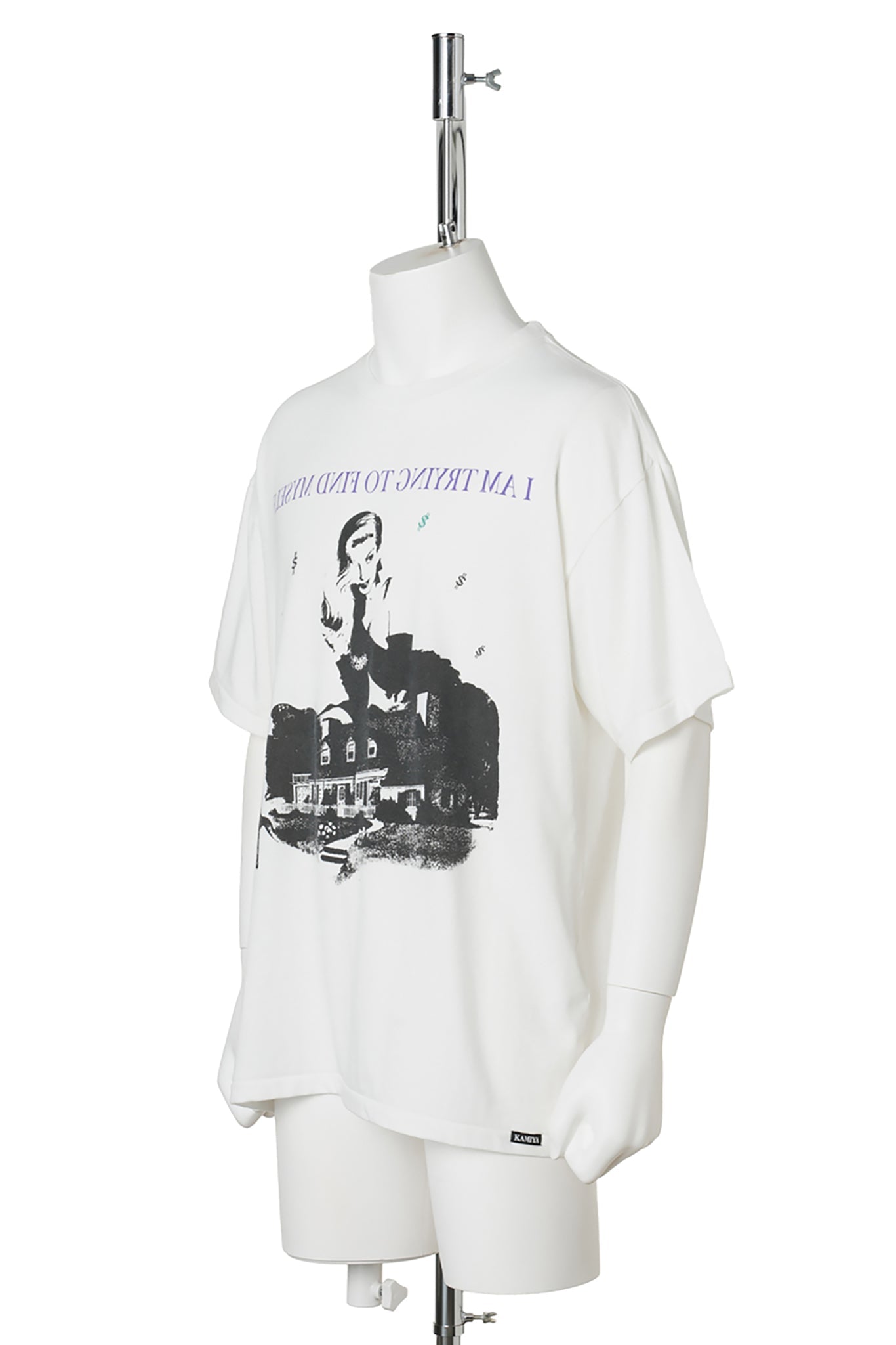 I AM TRYING TO FIND MYSELFTEE T/C / WHITE