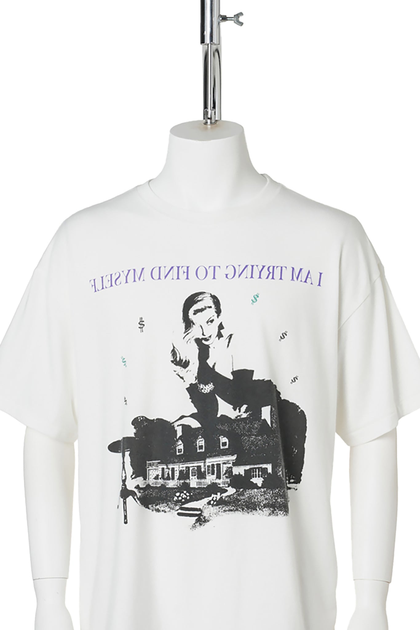 I AM TRYING TO FIND MYSELFTEE T/C / WHITE