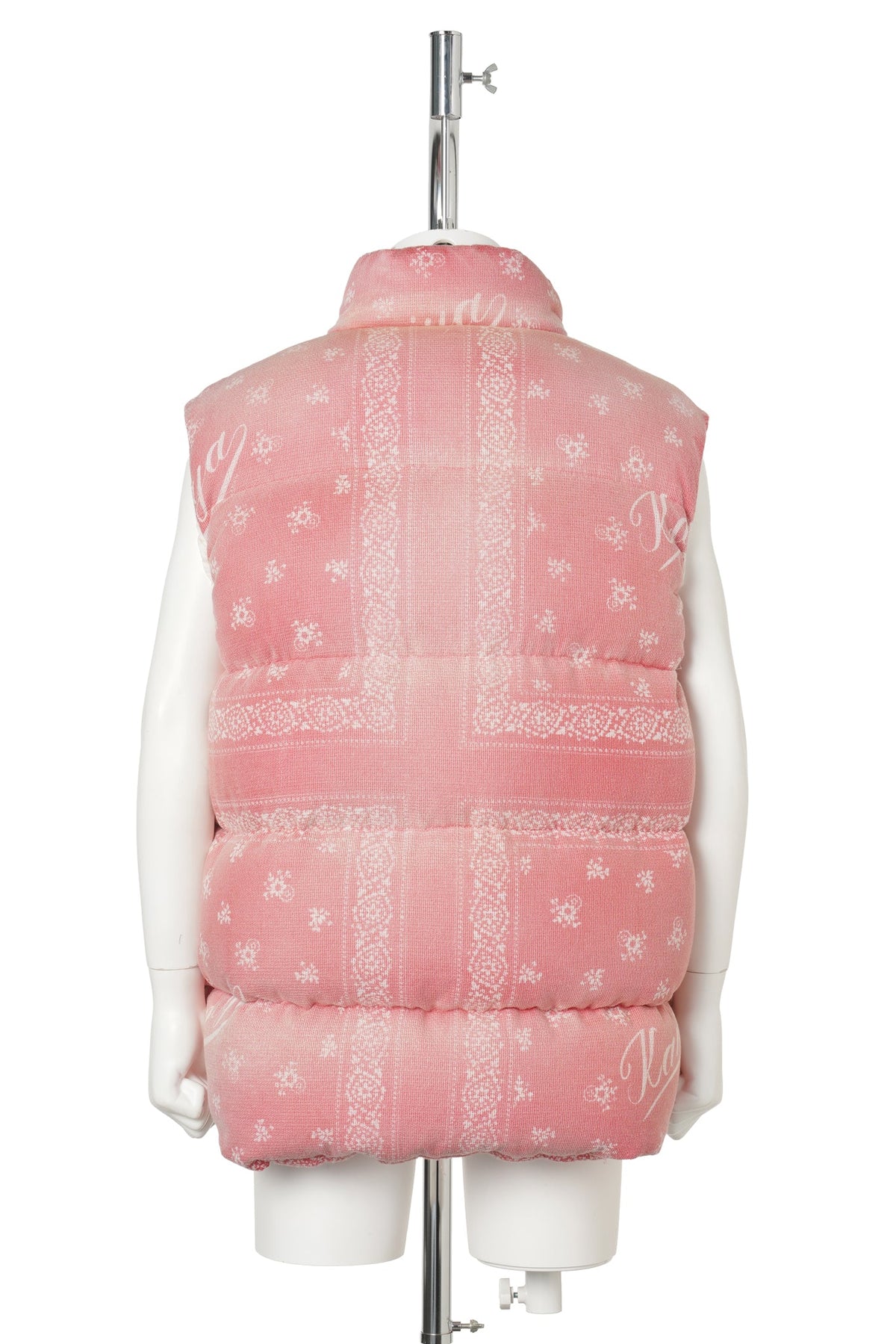 OG BANDANA DISCHARGE DOWN VEST / RED