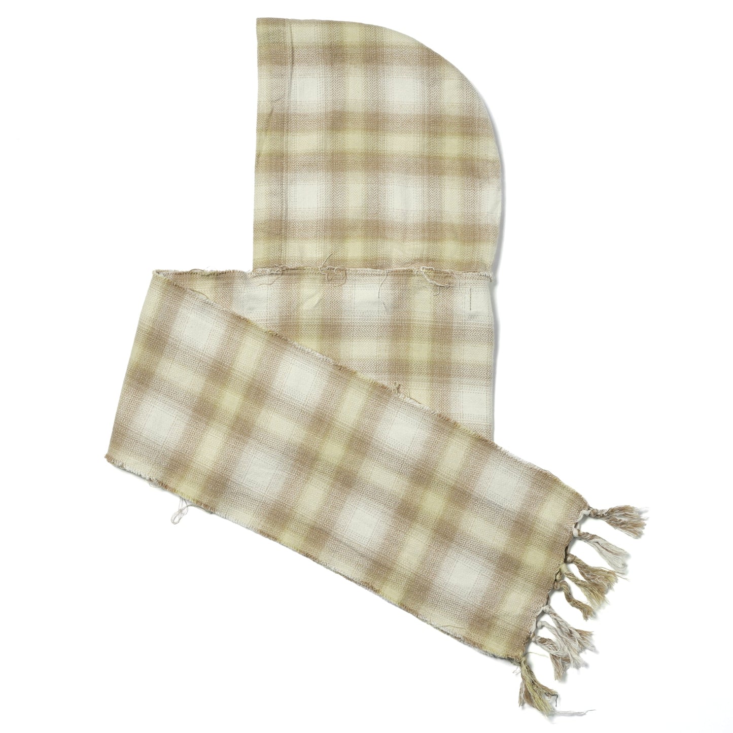 CA4LA × KAMIYA HOODED CHECKED STOLE / YELLOW