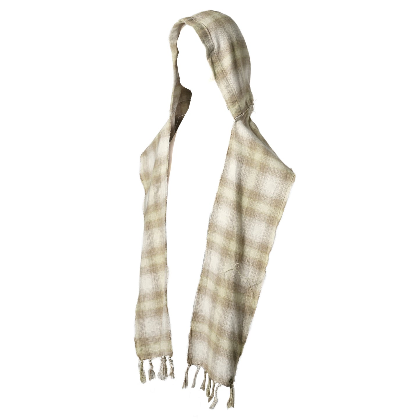 CA4LA × KAMIYA HOODED CHECKED STOLE / YELLOW