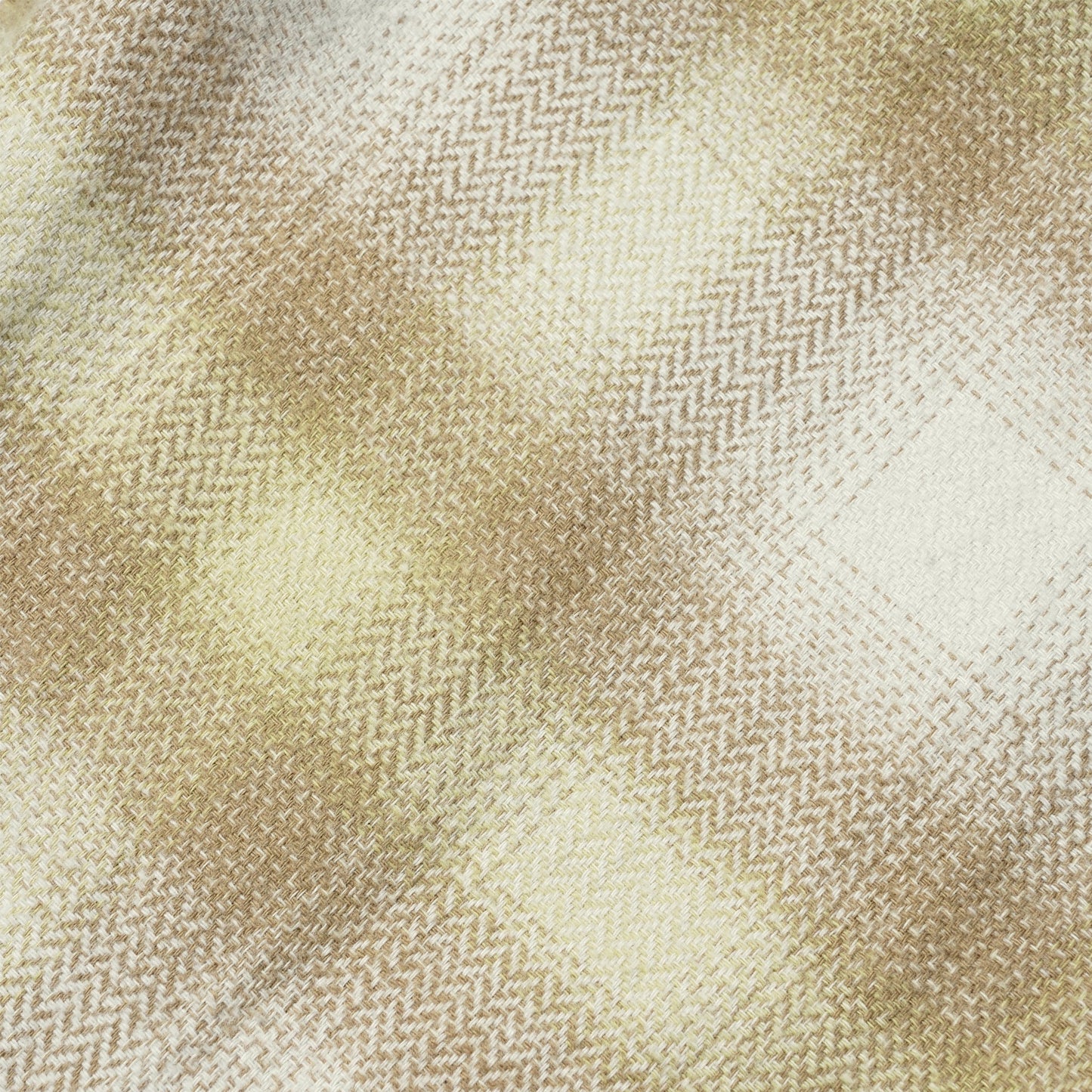 CA4LA × KAMIYA HOODED CHECKED STOLE / YELLOW