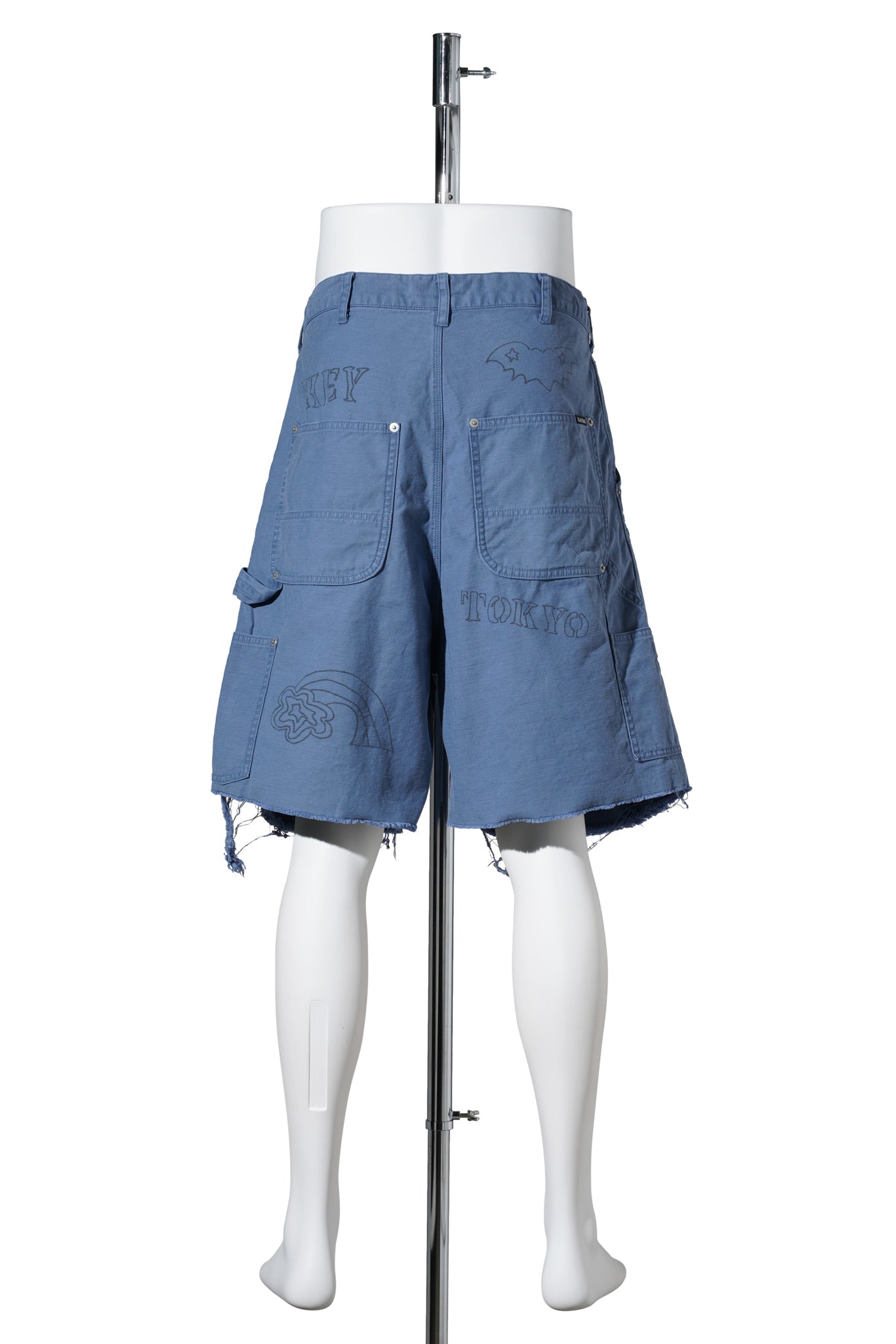 GRAFFITI PAINTER SHORTS / BLUE