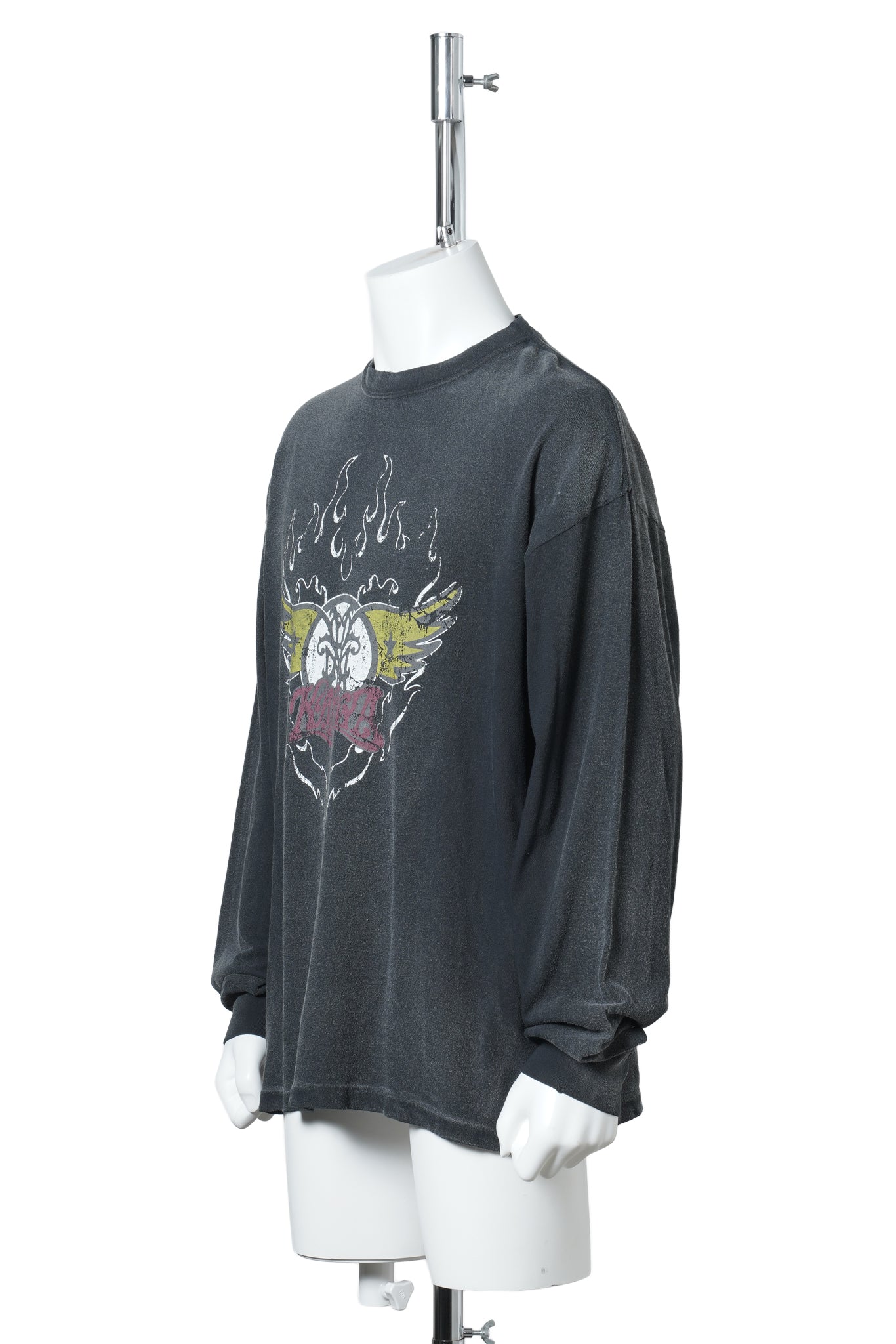 “FLAME AERO-KMY” L/S TEE / BLACK