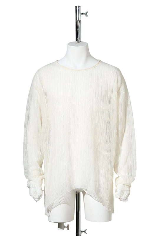 LAYERED SHEER KNIT / WHITE