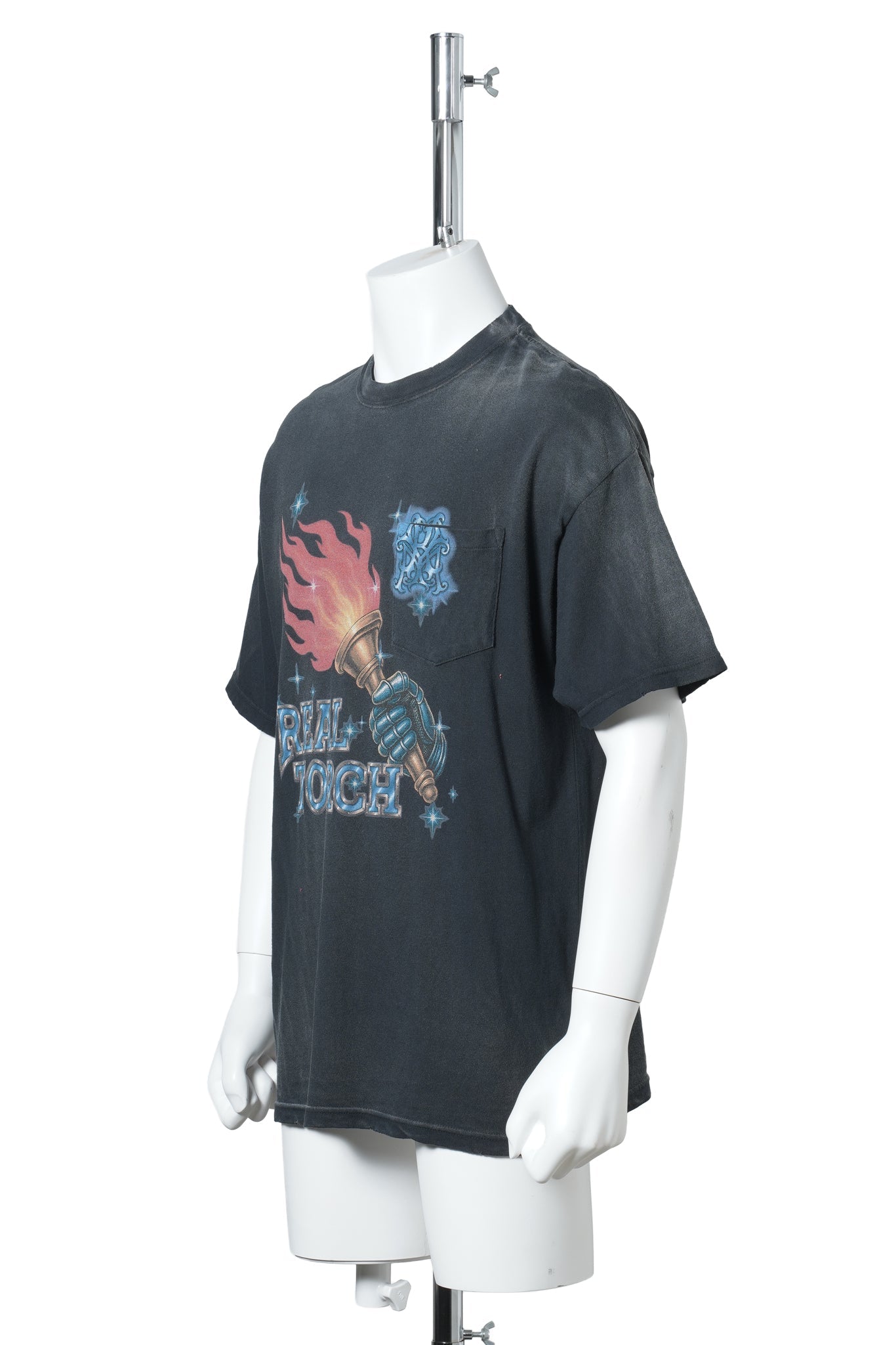 “REAL TORCH” POCKET TEE / BLACK
