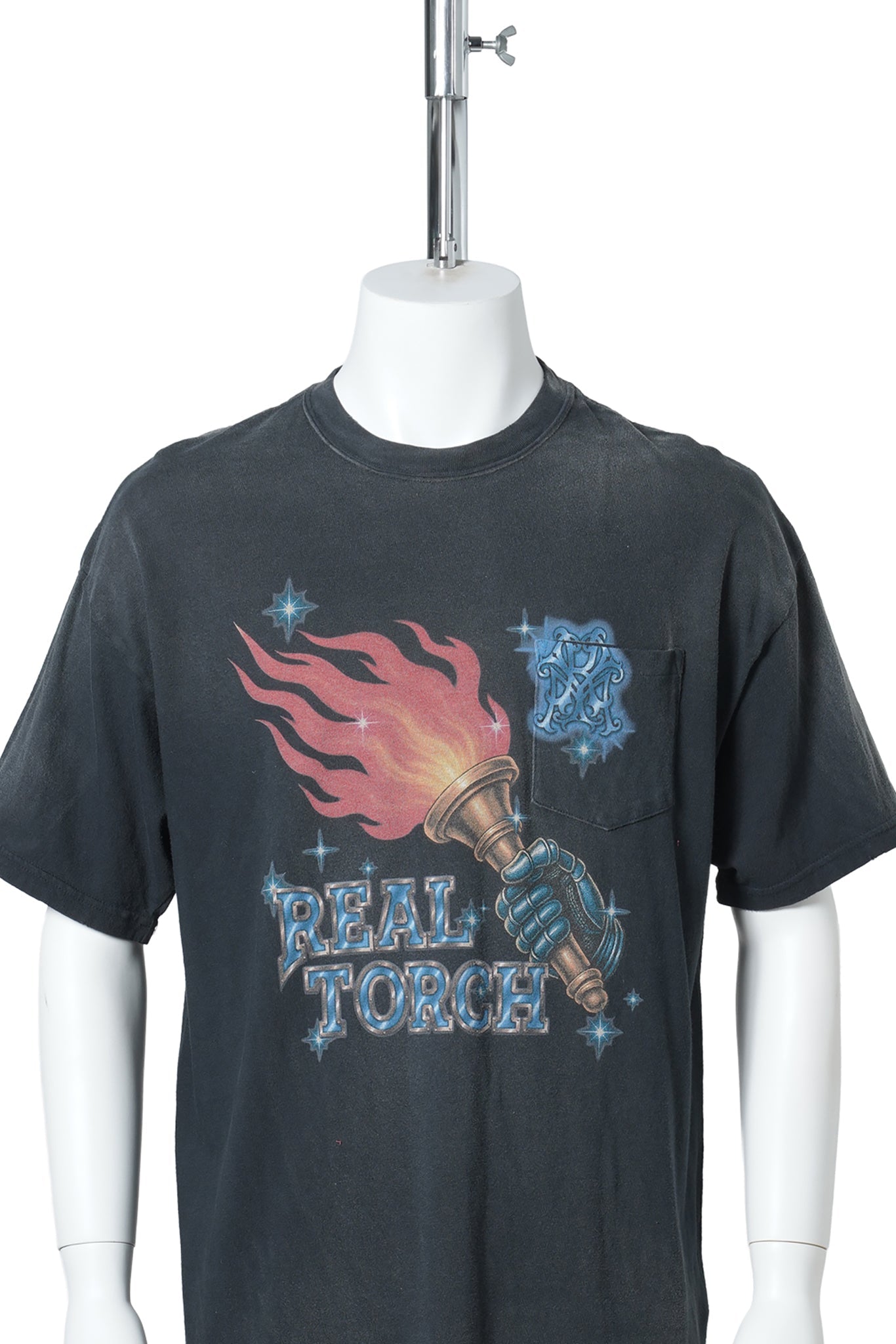 “REAL TORCH” POCKET TEE / BLACK