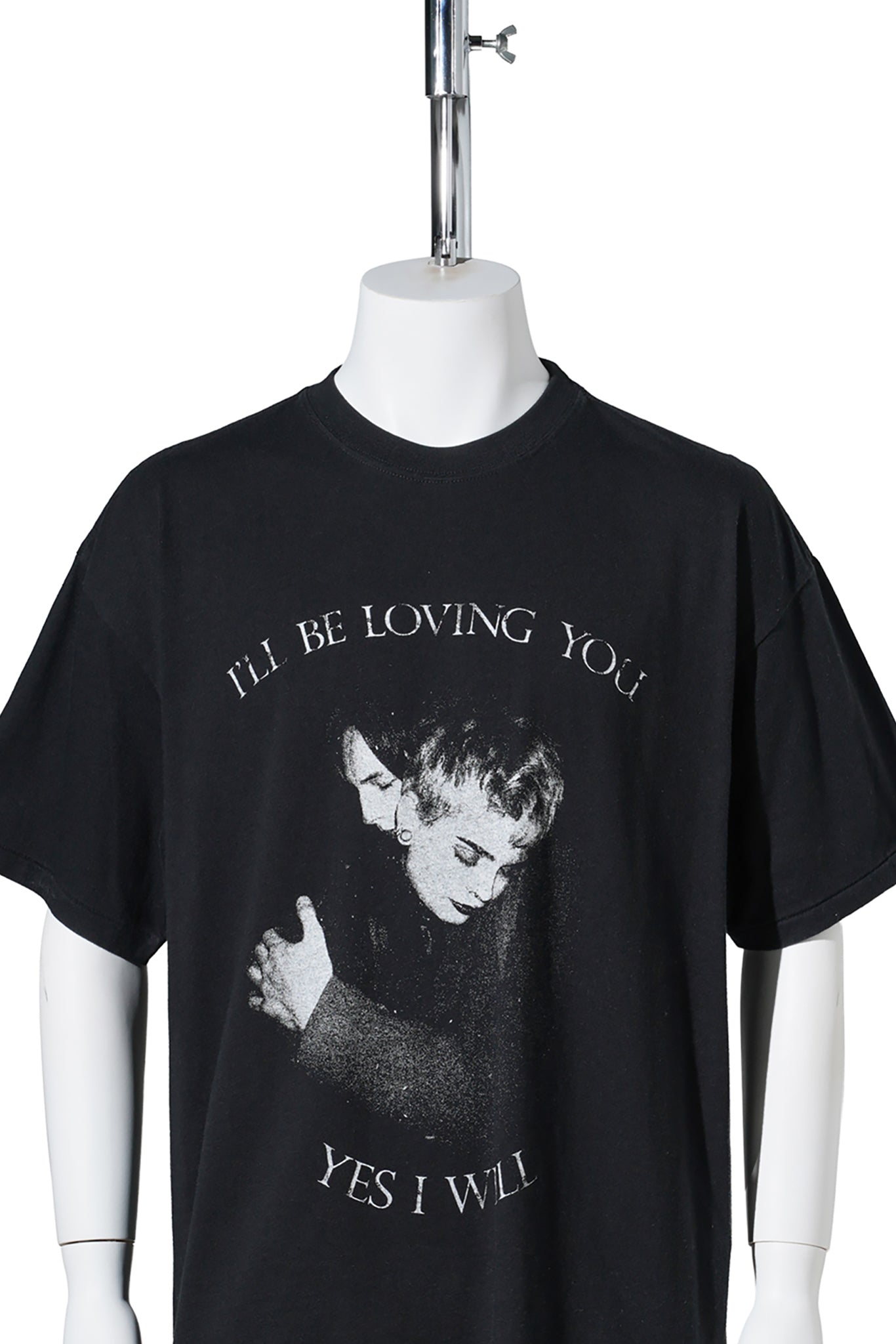 “LOVING” TEE T/C / BLACK