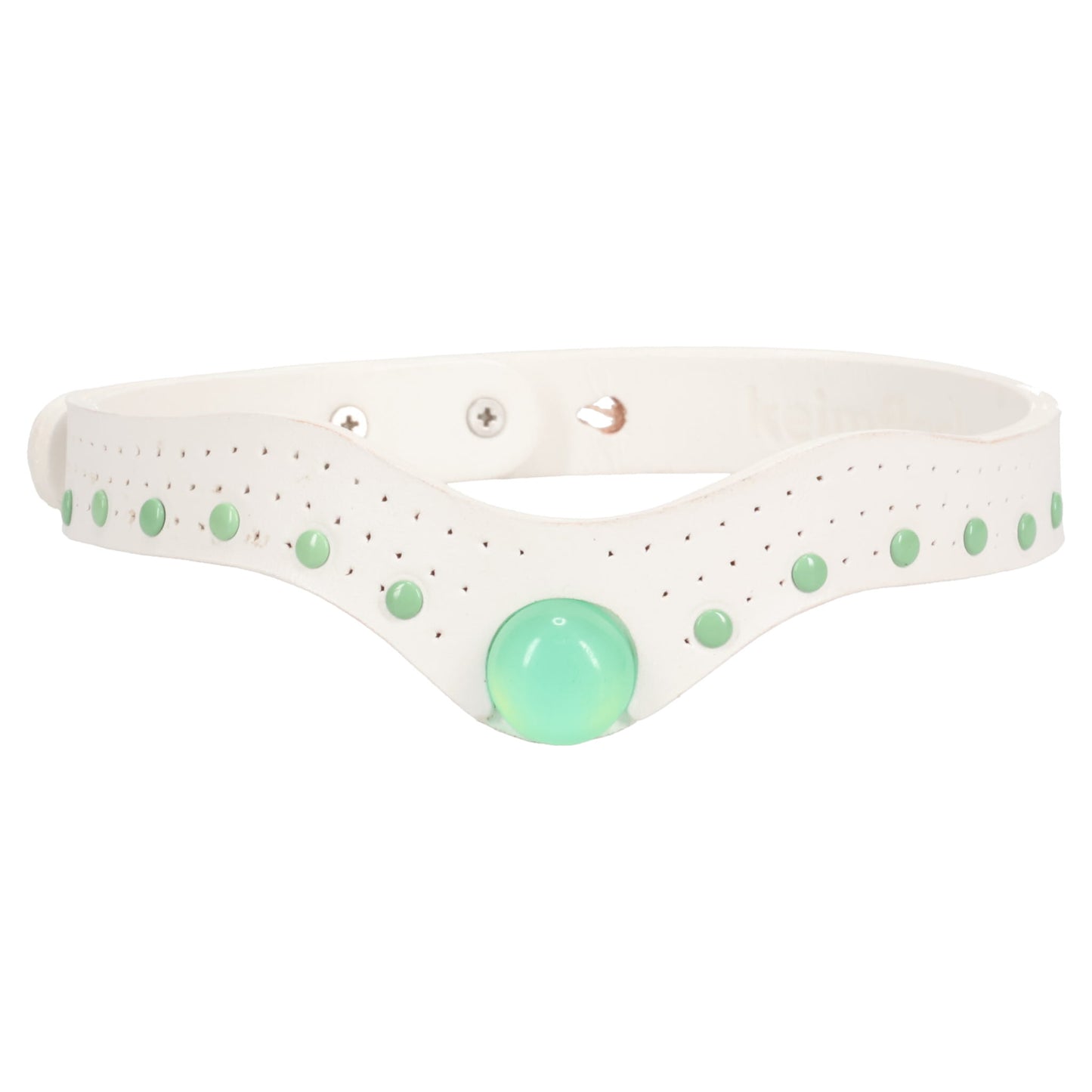 MEDUSA NECKLACE / WHITE/GREEN